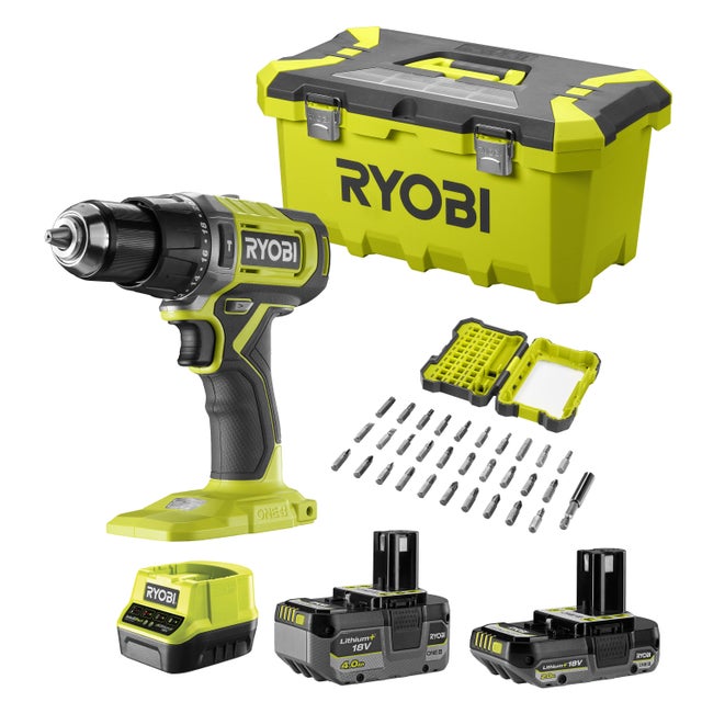 Perceuse à percussion 18 V RYOBI Rpd18-2c42ta31, 52 Nm + 2 batteries 4Ah