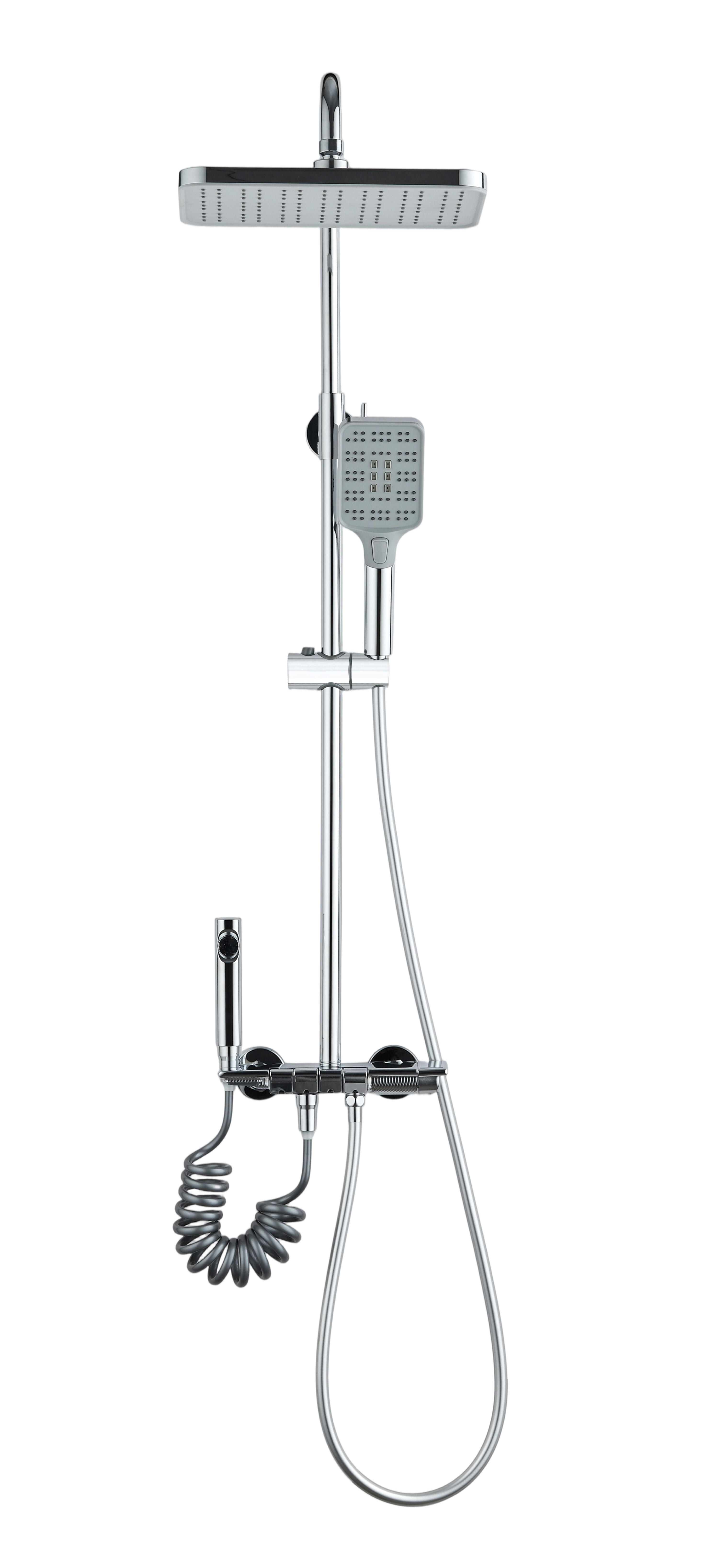 Columna de ducha monomando EDOUARD ROUSSEAU Piano cromo - 4