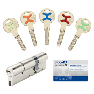 Barillet Serrure Cylindre Porte 60mm X 32mm Avec 5 Clés - Neuf - VEKA KMV - Acier Inox