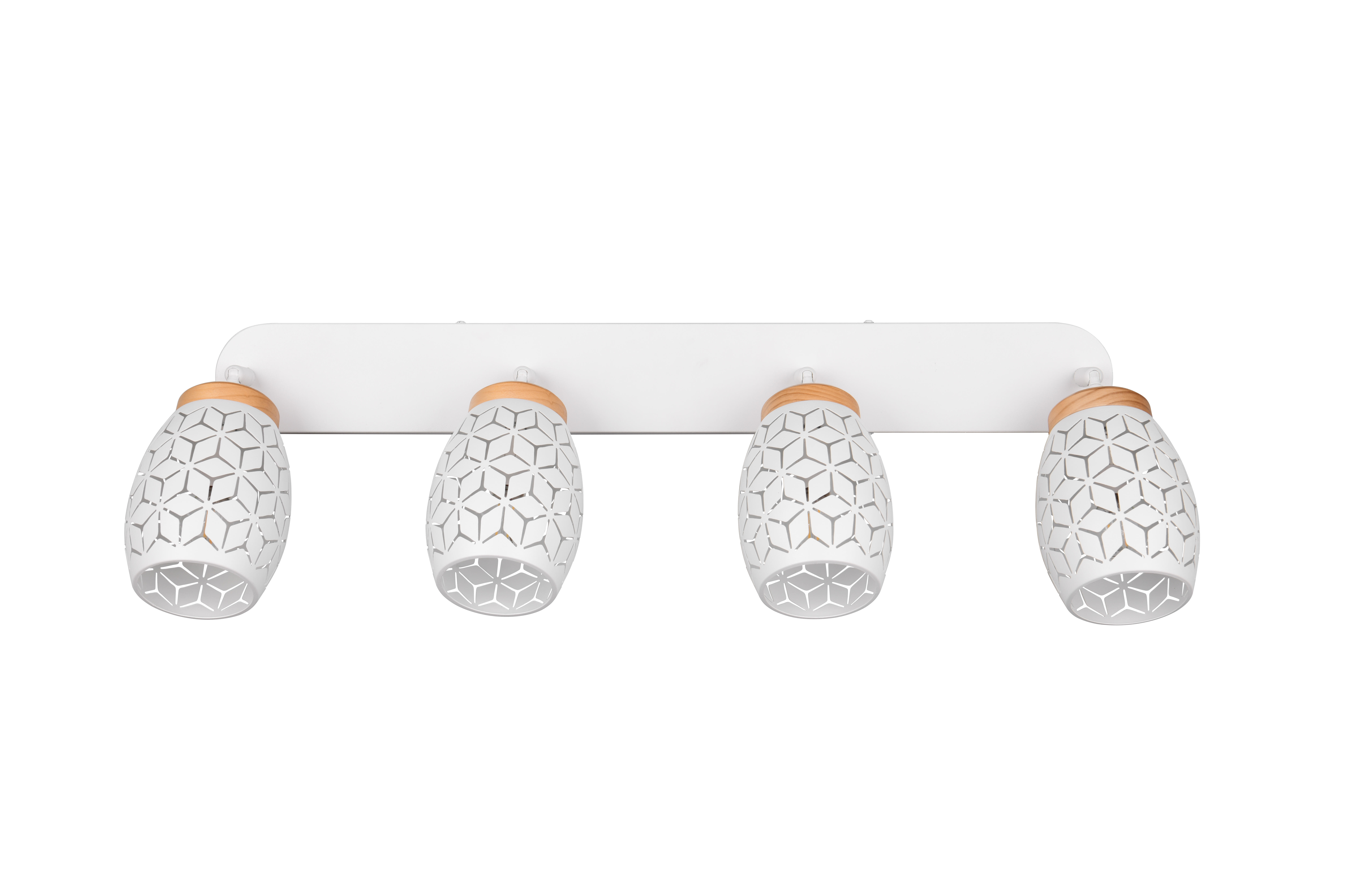 Projetor sem fonte de luzes Bidar 4 luzes IP20 E14 branco 74x27 cm REALITY - 8