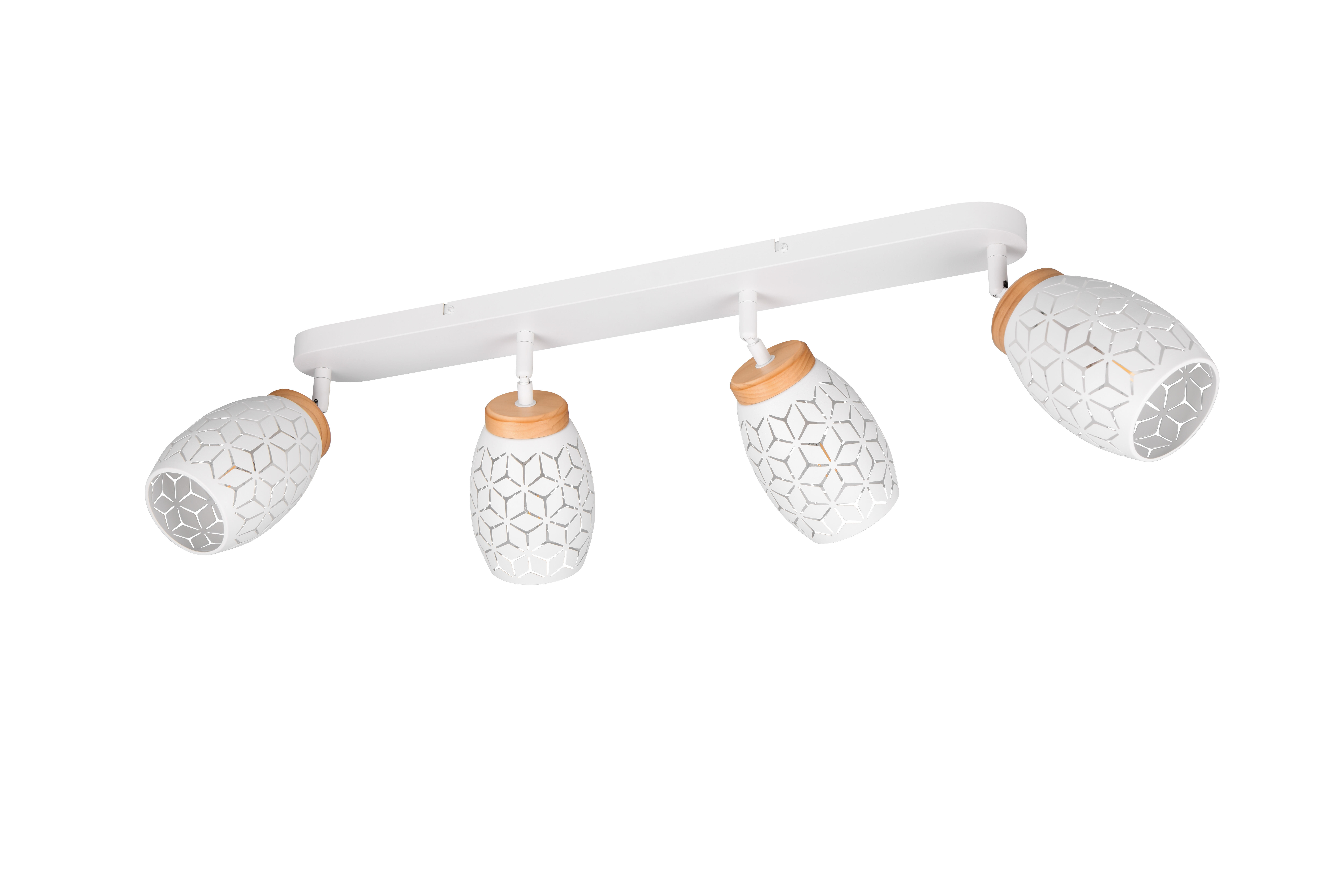 Projetor sem fonte de luzes Bidar 4 luzes IP20 E14 branco 74x27 cm REALITY - 7