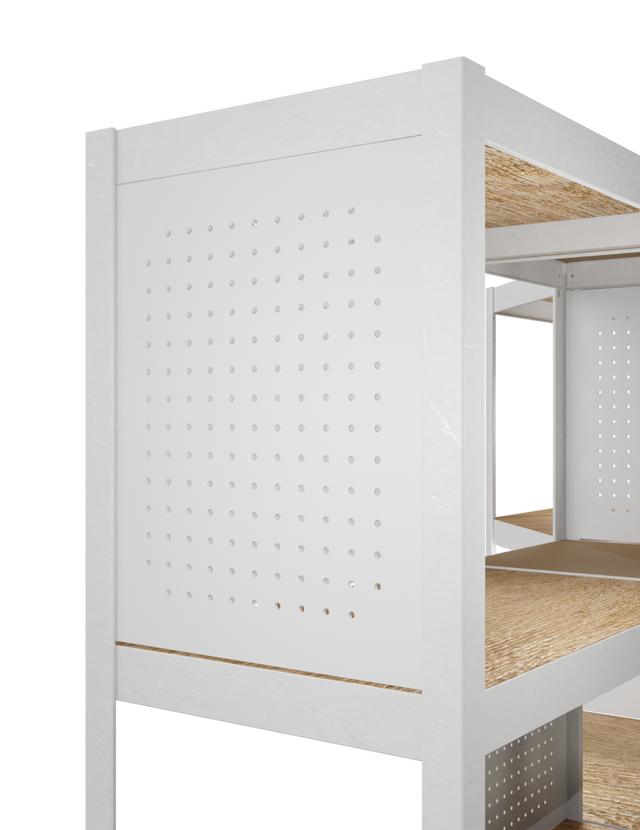 Panel perforado decorativo de madera para serie Style 42,7X37,7 cm