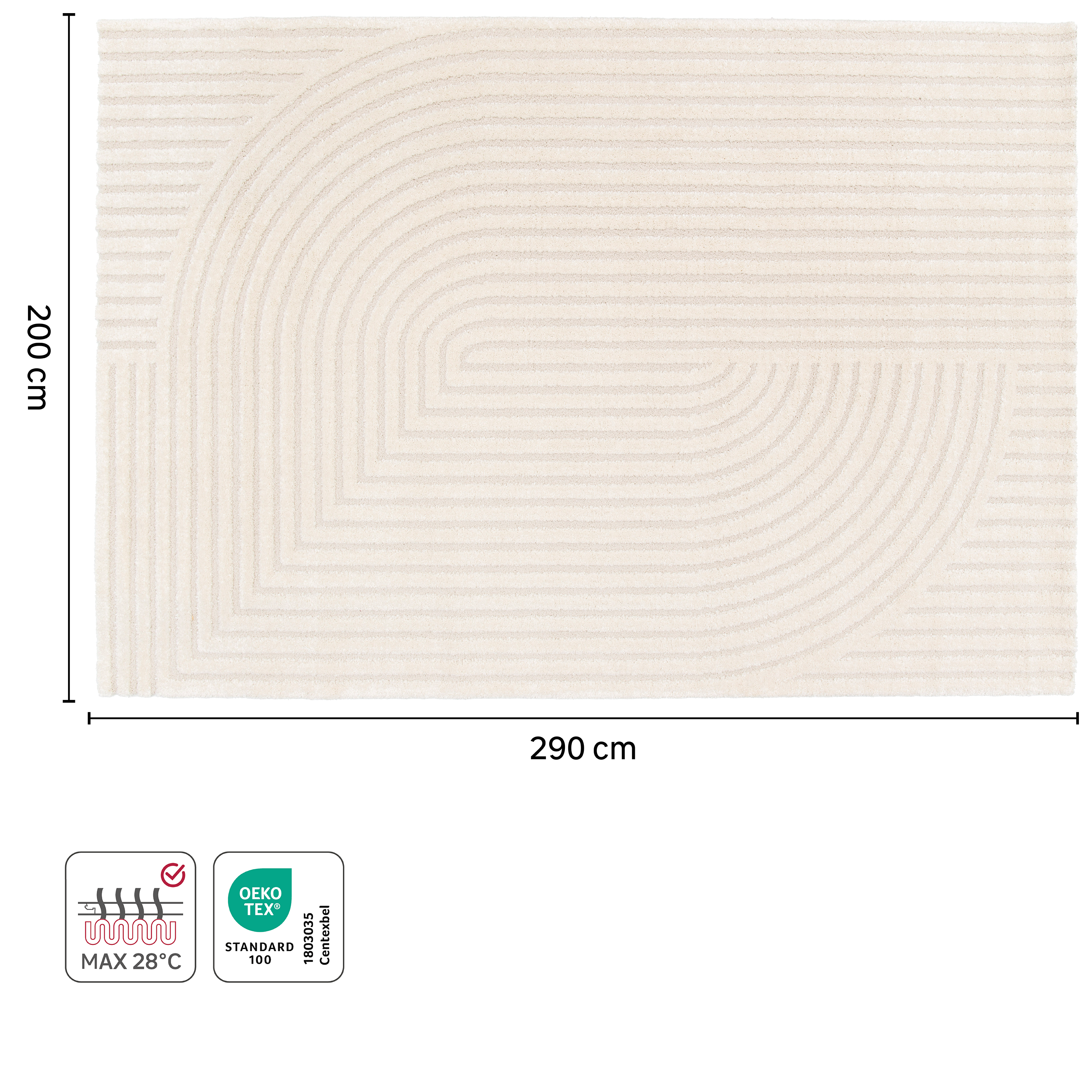 Tapete de interior Deep 200x290cm cool Inspire - 4