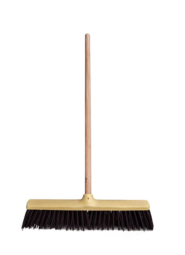 Escobón barrendero 50 cm con mango madera 120 cm