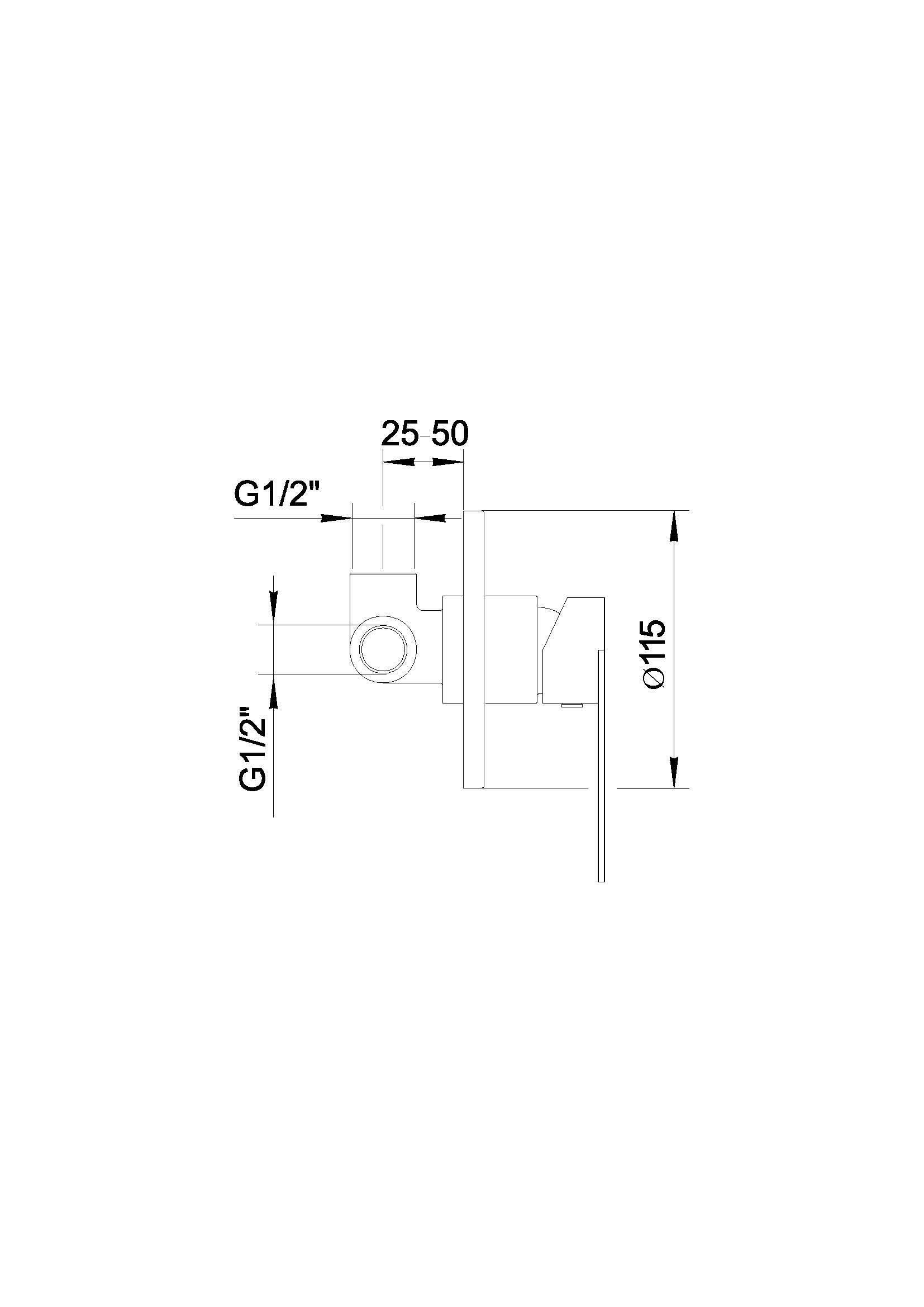 Rubinetto per doccia getto laminare cristallino monocomando Genko cromo lucido - 4