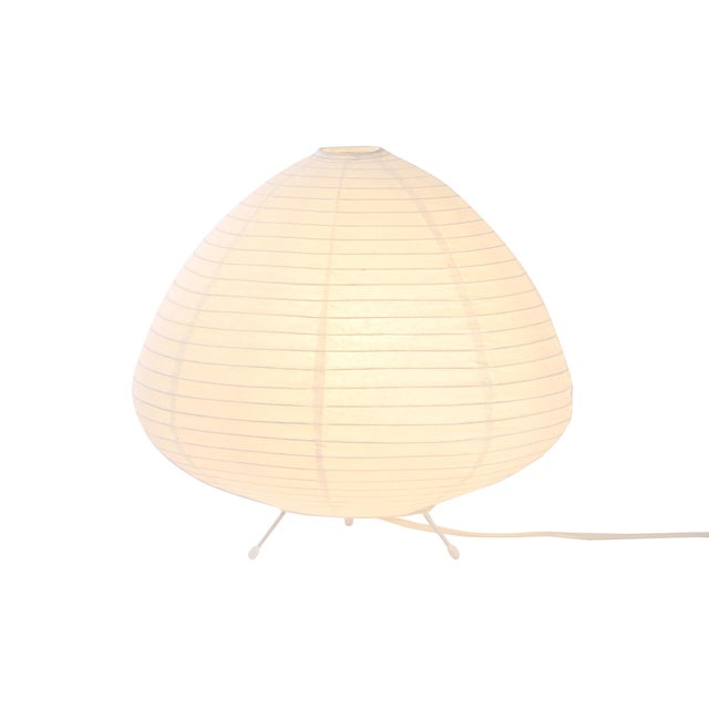Boule papier pour lampe à poser, blanc, H.34cm