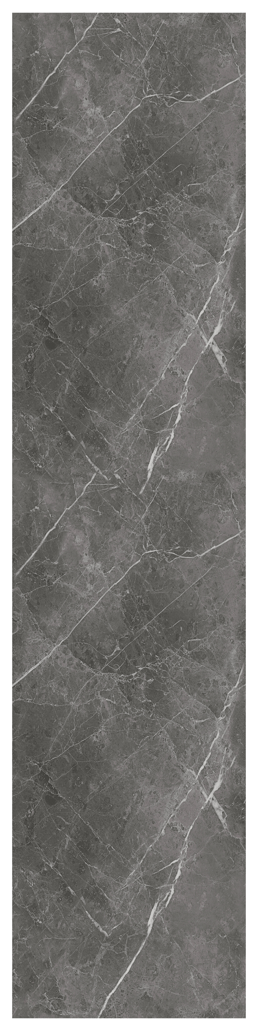 Revestimiento de pared decorativo efecto mármol vinílico SPC Alloy gris brillo 260x60cm - 3