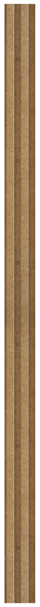 Pack de 30 lamas de revestimiento de pared palillería efecto 3D MDF Novo crudo personalizable de 260x13,2 cm - 4