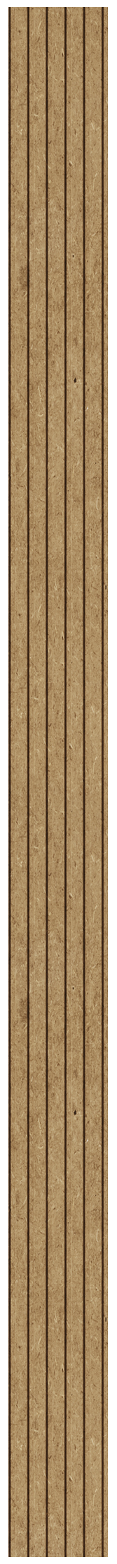 Revestimiento de pared palillería efecto 3D MDF Novo crudo personalizable de 260x16,7 cm - 3