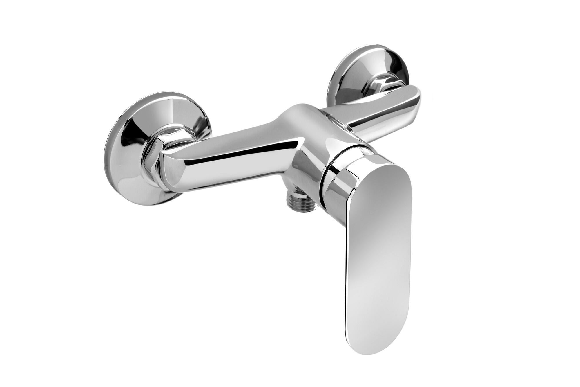 Rubinetto per doccia getto laminare cristallino monocomando Genko cromo lucido - 3
