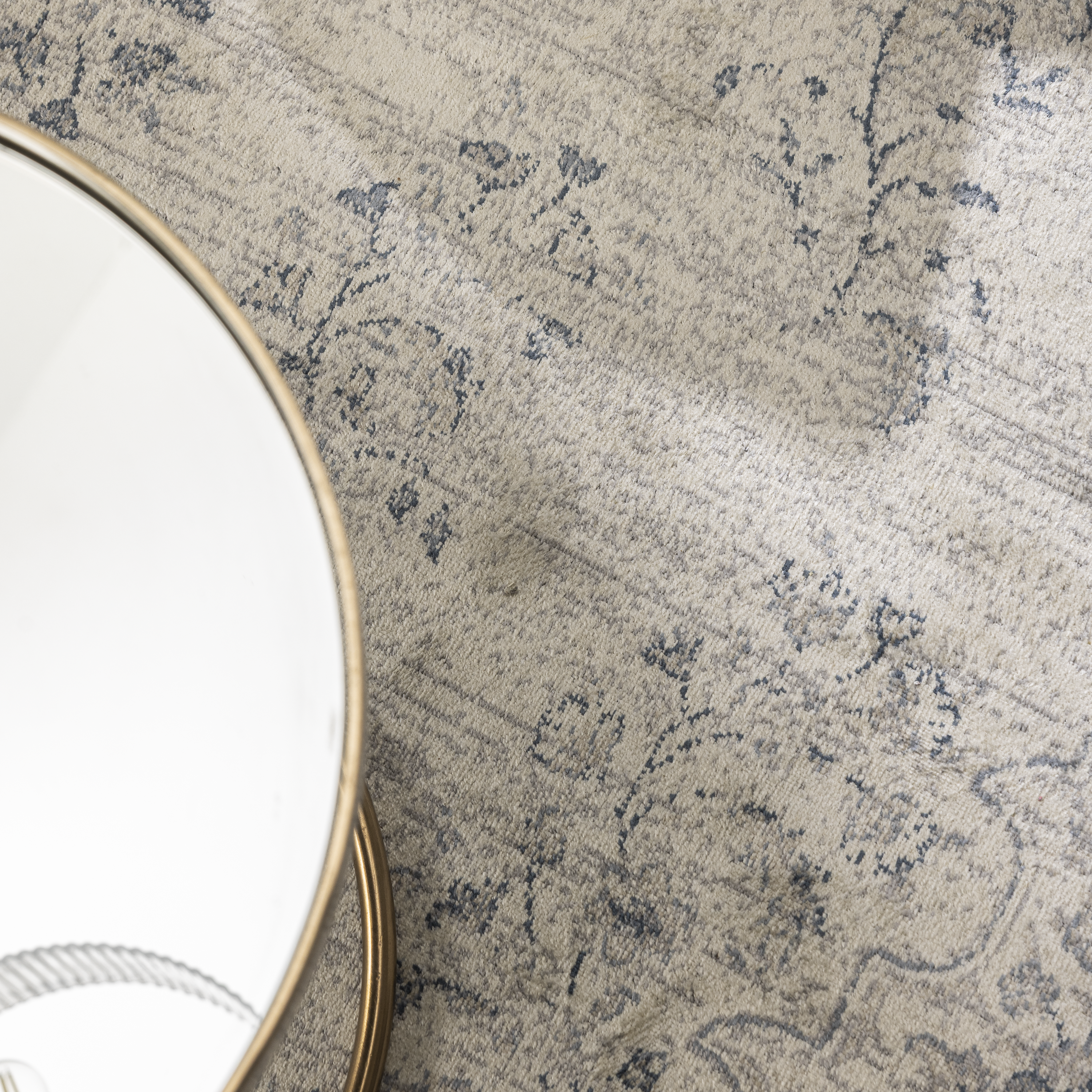 Alfombra  viscosa pelo corto INSPIRE Elista  azul  80x150cm - 5