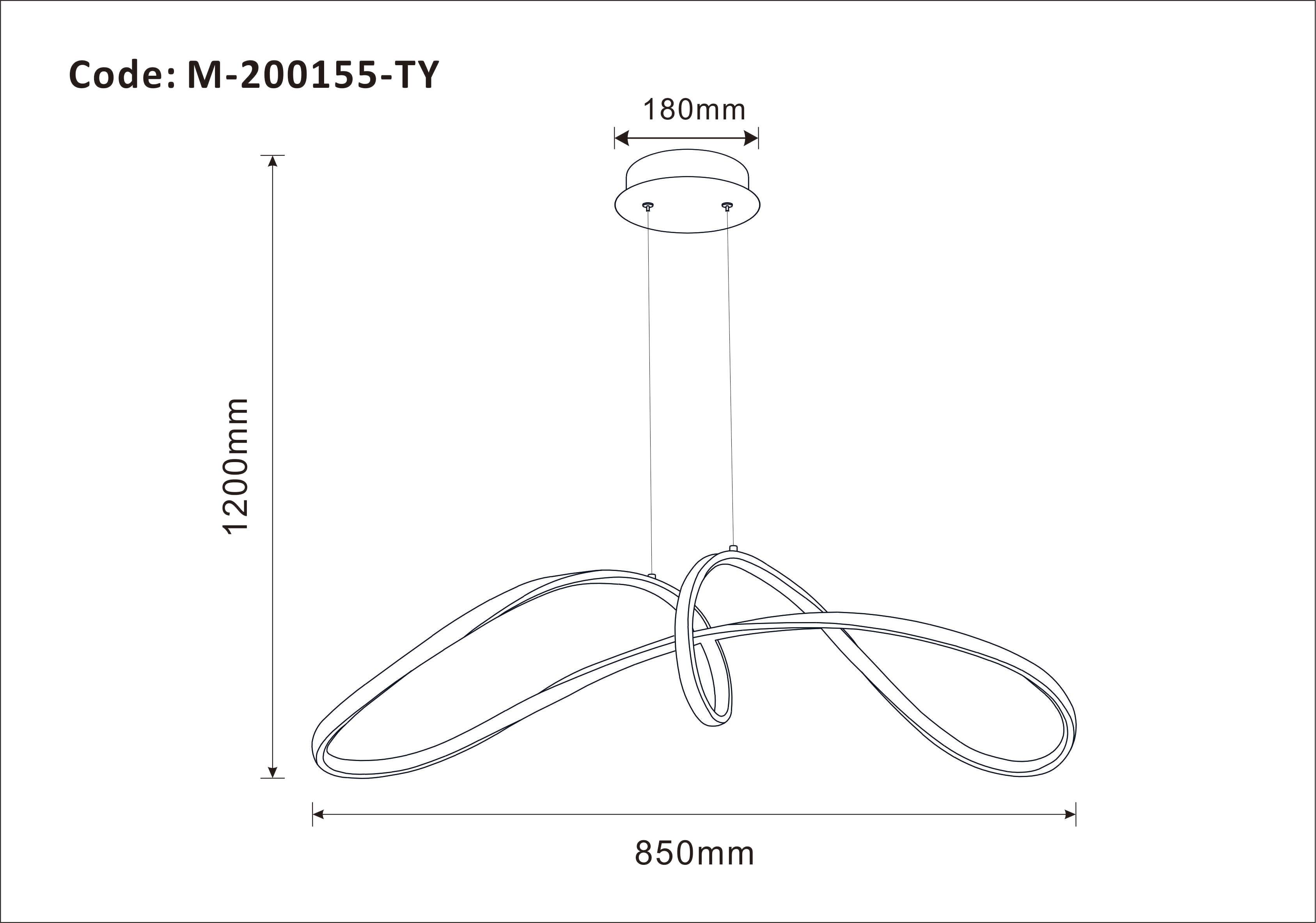 Lampadario LED moderno Ruby grigio, luce con 3 temperature di colore 5400 lumen - 4