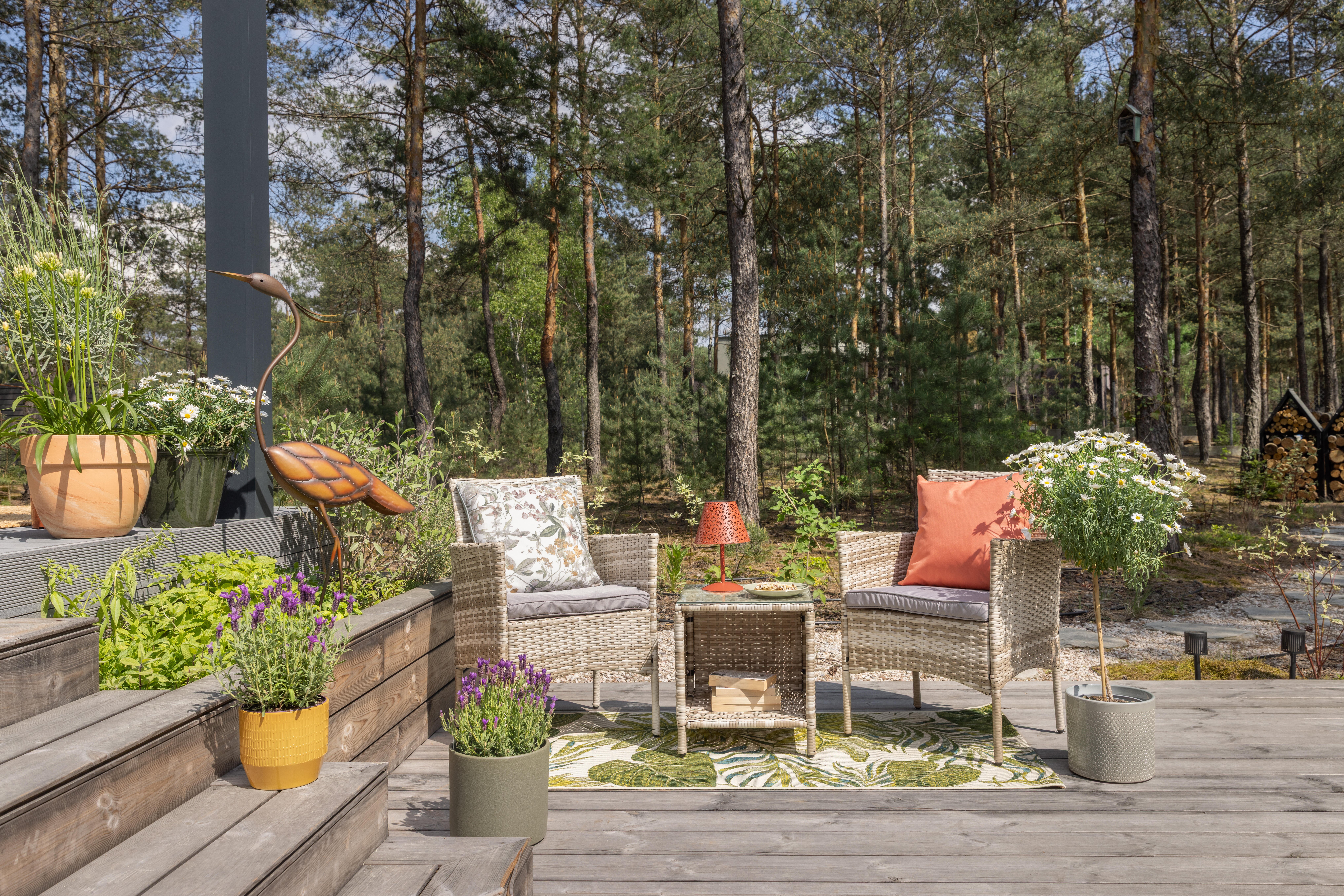 Meble ogrodowe zestaw Glasgow beżowe Corciano - 3