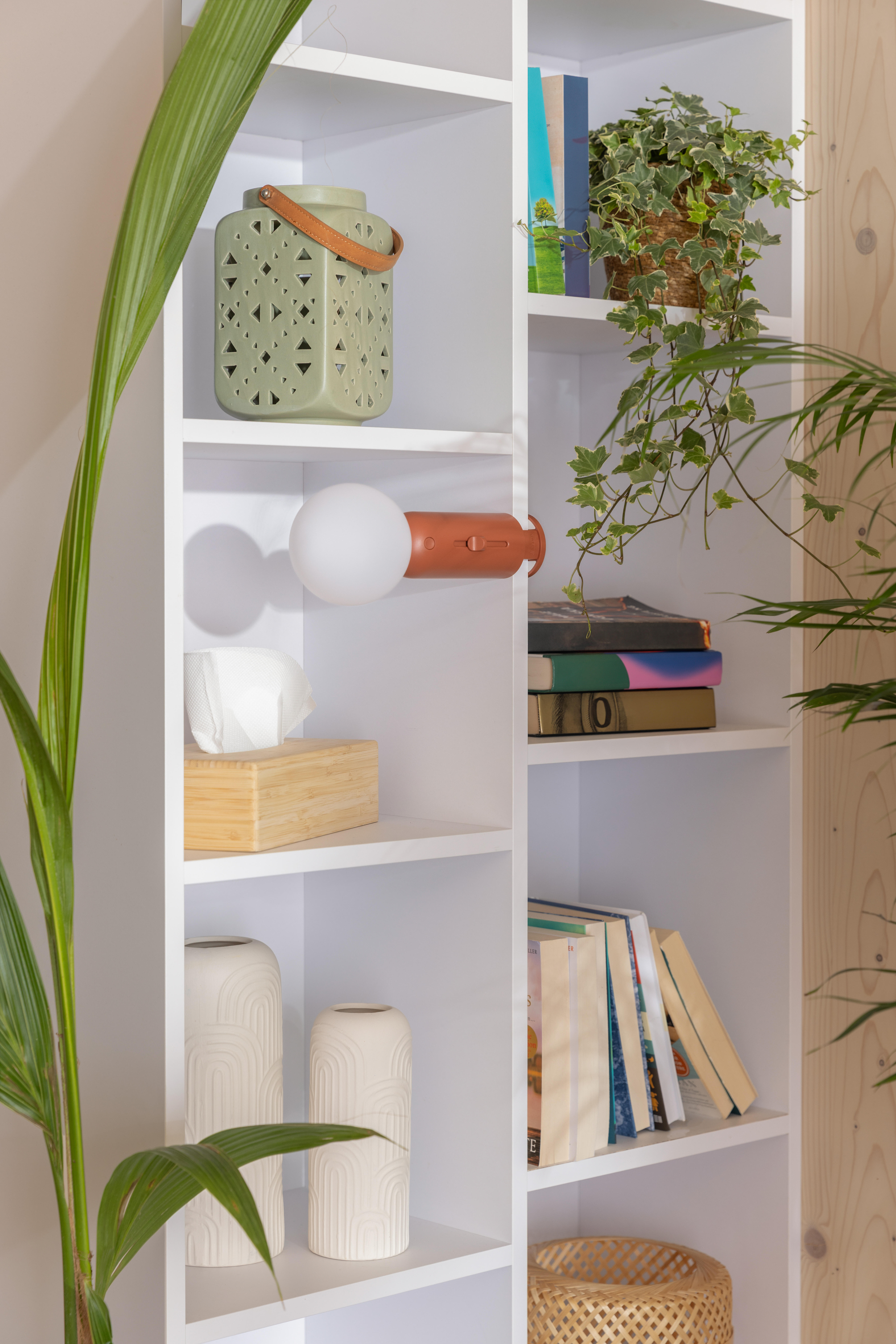 Lampa stołowa Lodi czerwona LED Inspire - 4