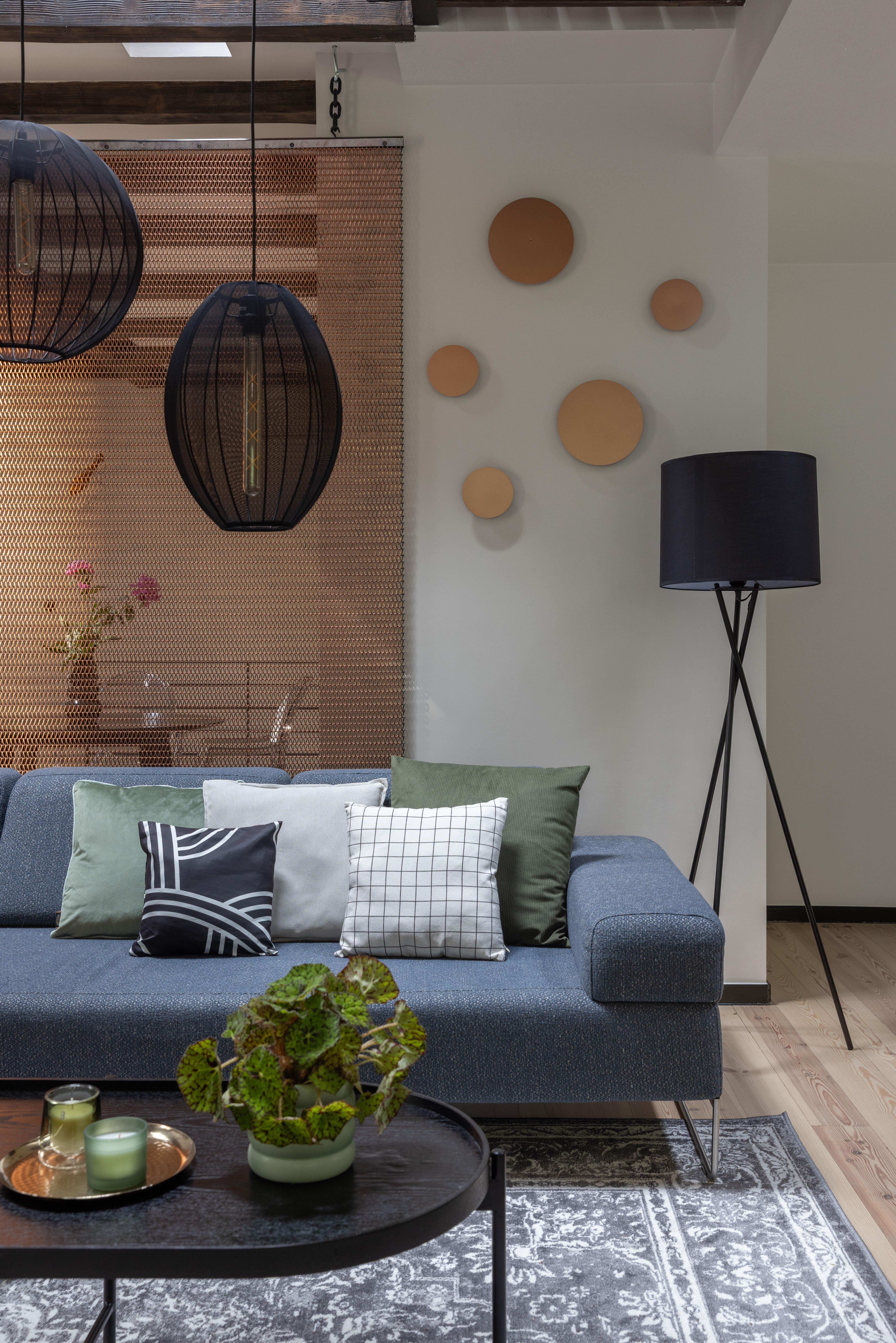 Lampa podłogowa Tekla czarna E27 Goldlux - 4