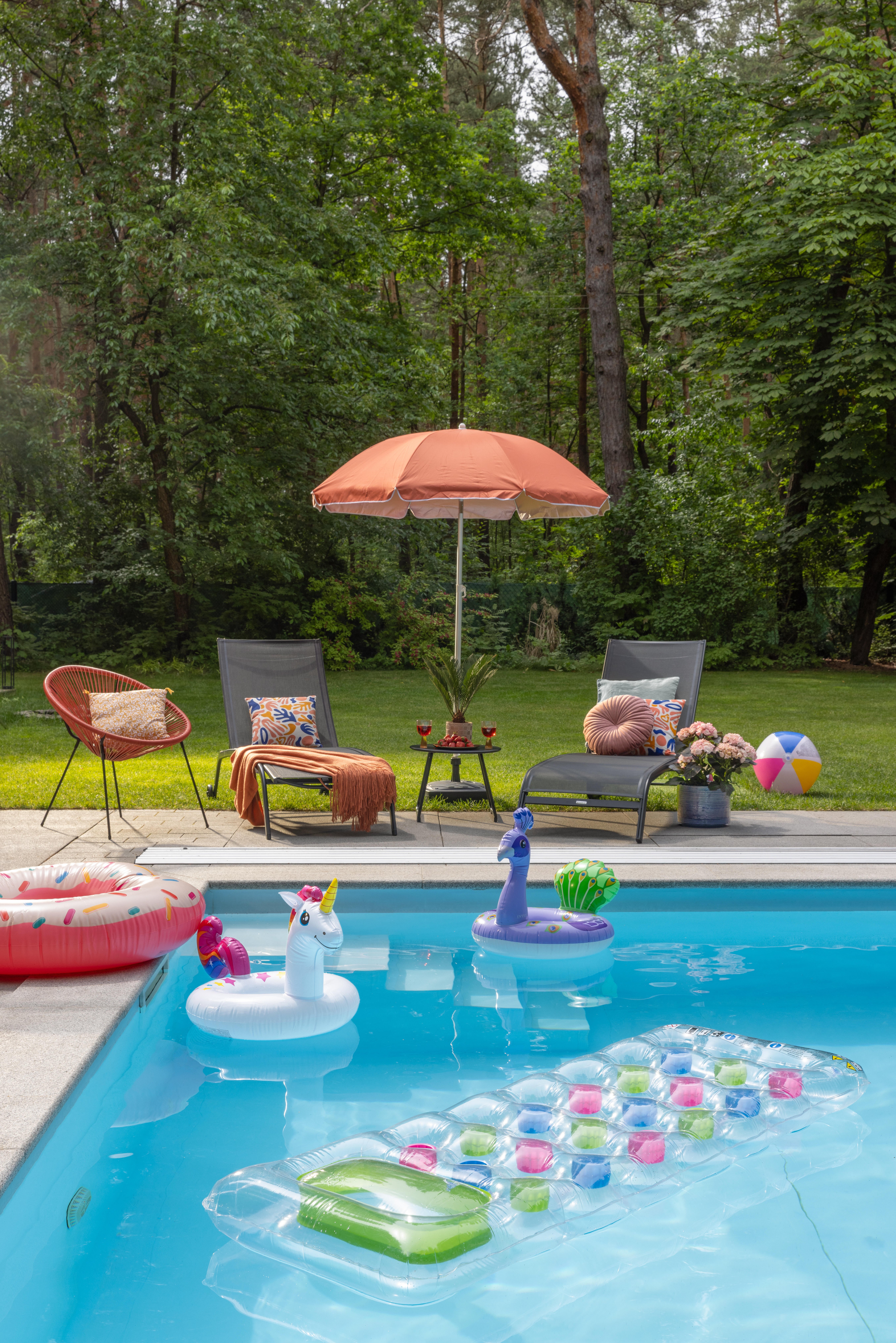 Leżak ogrodowy Lyra II aluminiowy antracytowy Naterial - 3