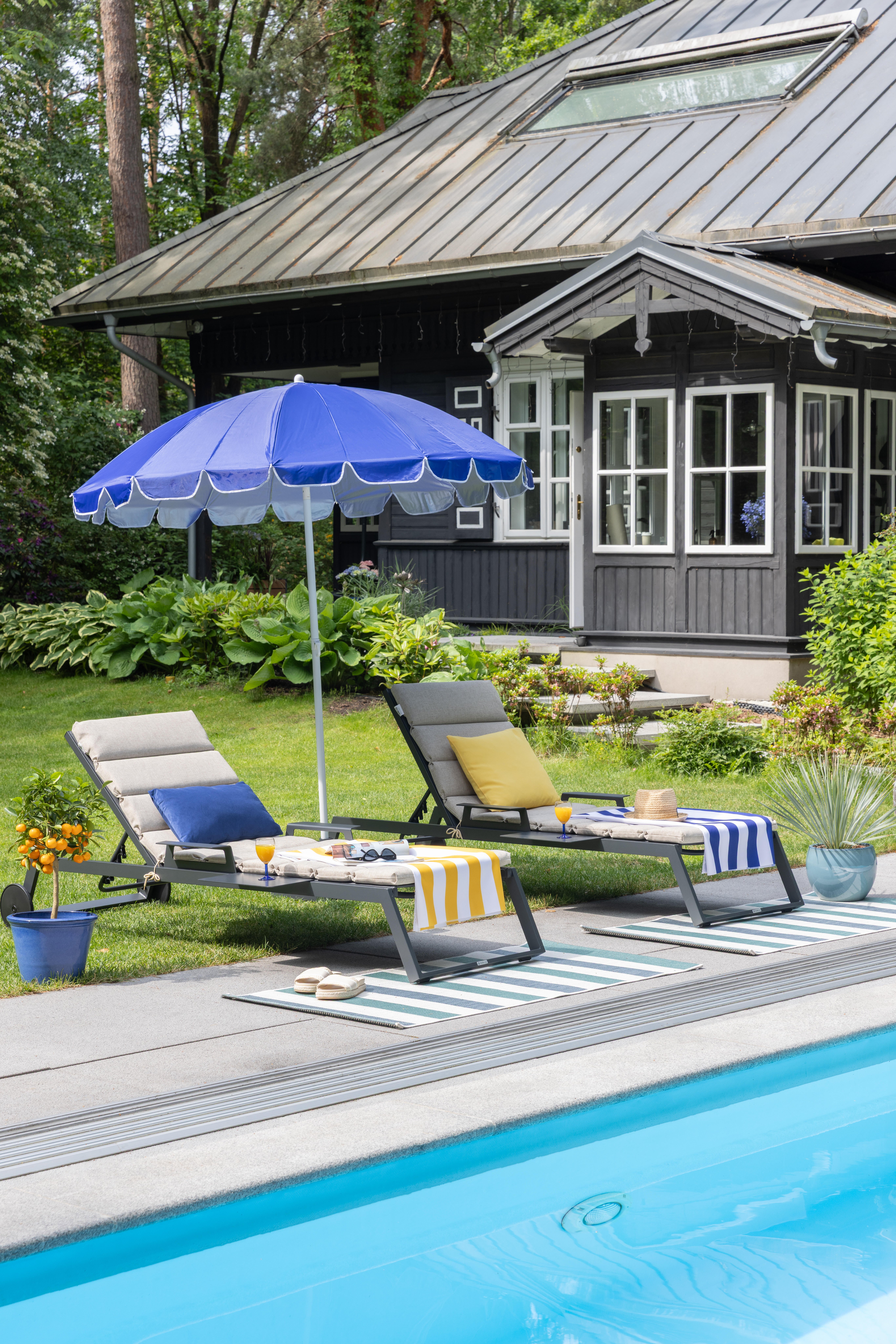 Poduszka welurowa Dubbo granatowa 50 x 30 cm Inspire - 4