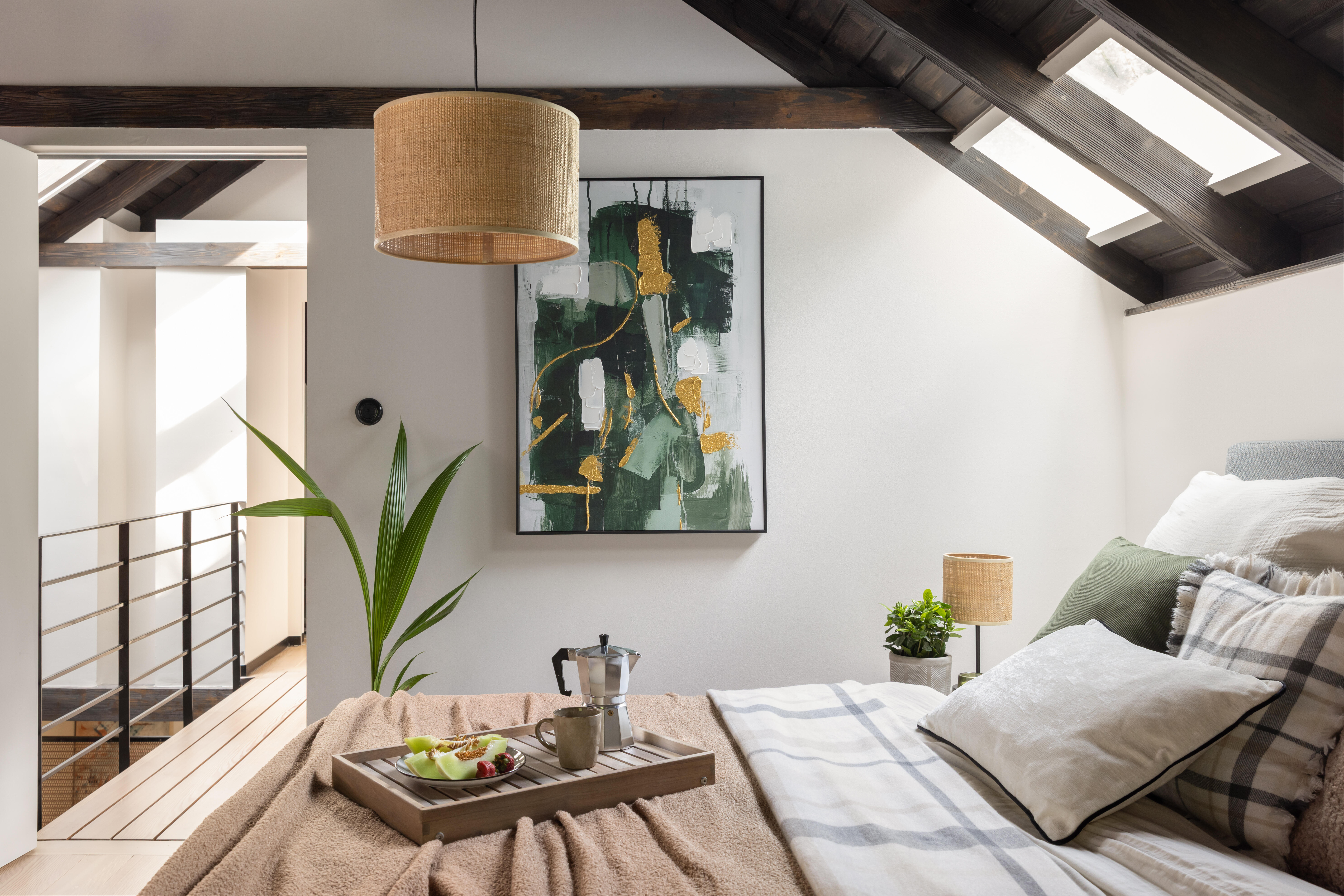 Lampka stołowa Carvi czarny raffia E27 Inspire - 3