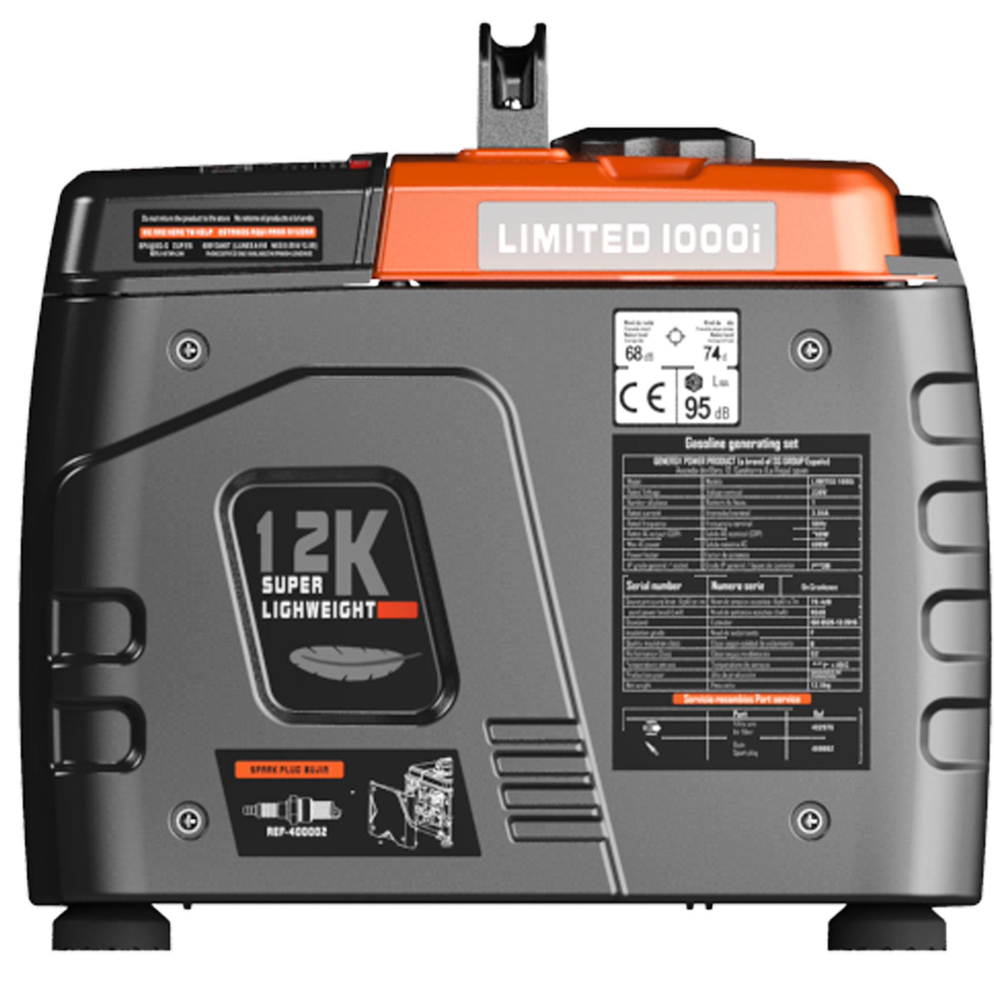 Gerador inverter a gasolina arranque manual 1000/1100 W Genergy Limited 1000i - 7
