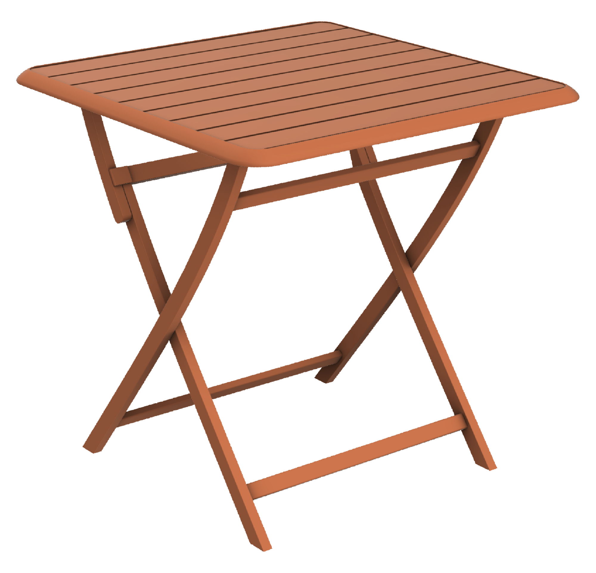 Mesa de jardín plegable naterial idaho de aluminio soda de 75x75 cm