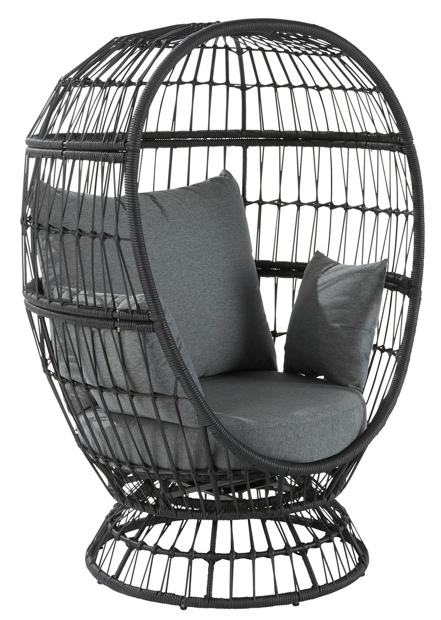 Cadeira ovo relax aço cinza Juno Naterial - 2