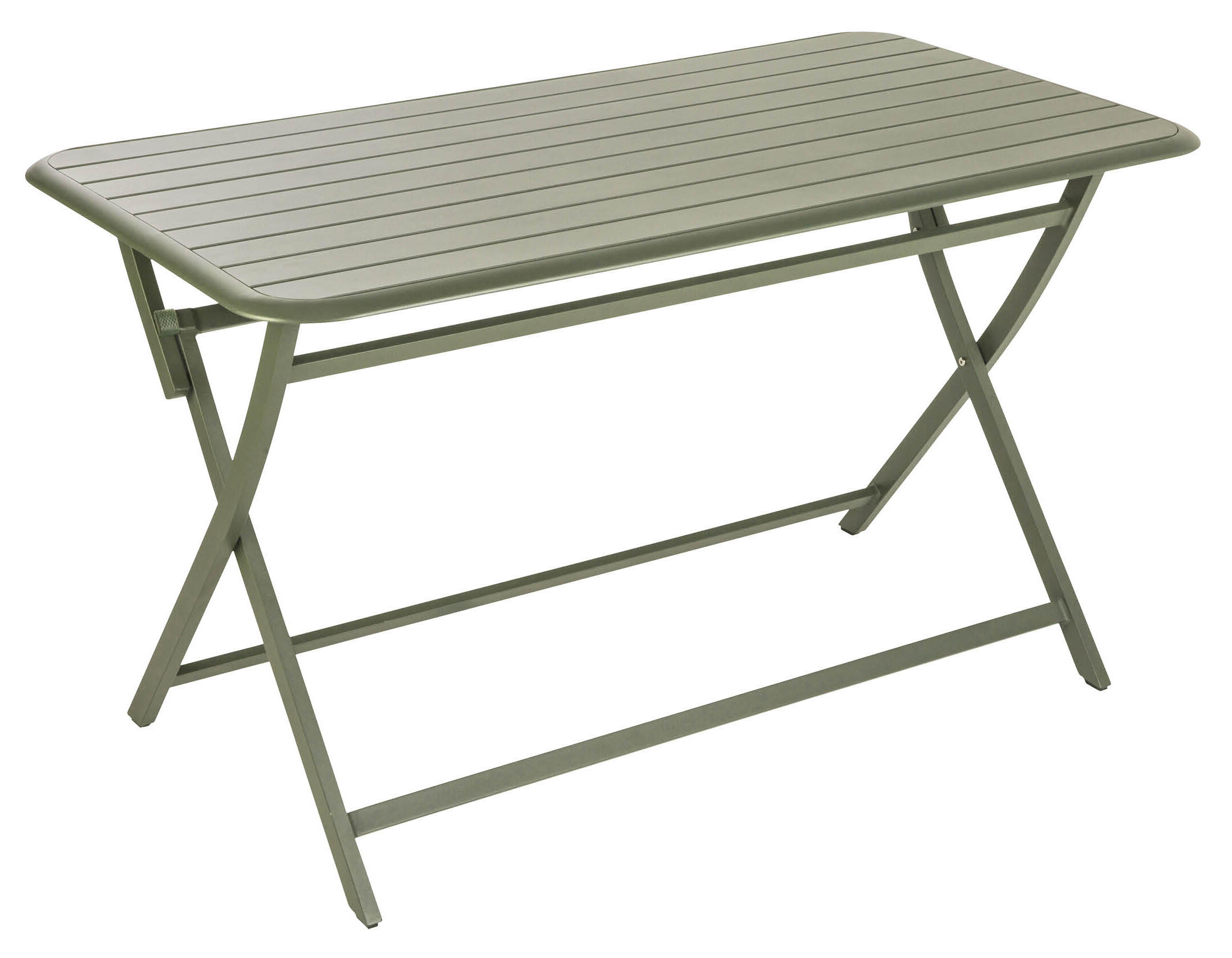 Mesa de jardín plegable naterial idaho de aluminio de 130x75 cm