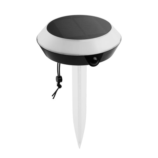 Baliza jardín solar exterior LED multicolor Mesh IP65 con mando a distancia y detector de movimiento