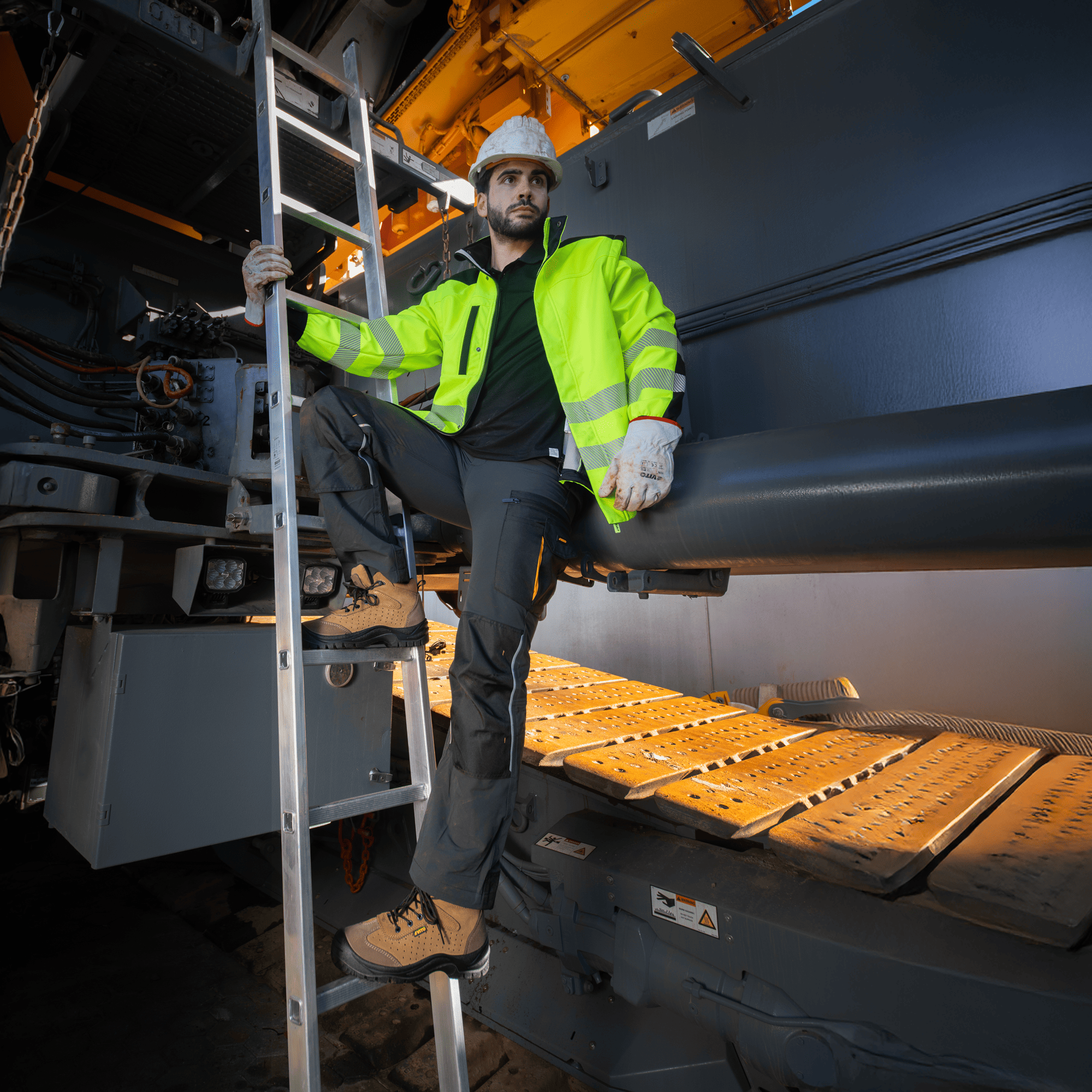 Casaco de alta visibilidade faixa amarelo tamanho M Vito - 3