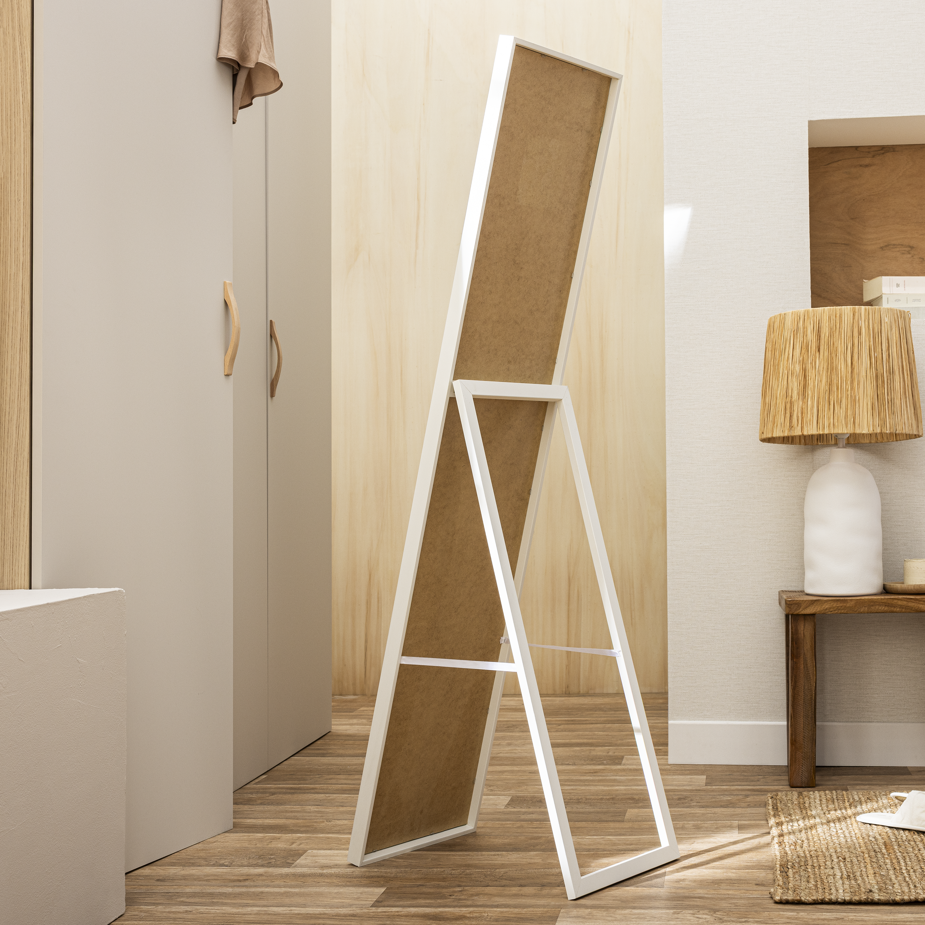 Lustro stojące Milo białe 30 x 140 cm Inspire - 3