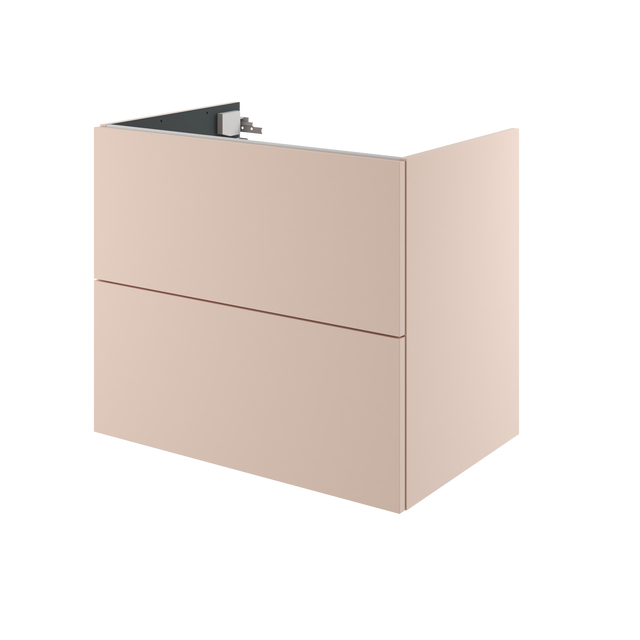 Winston Porter Meuble-lavabo en bois avec lavabo en céramique, 2 tiroirs et tablette réglable