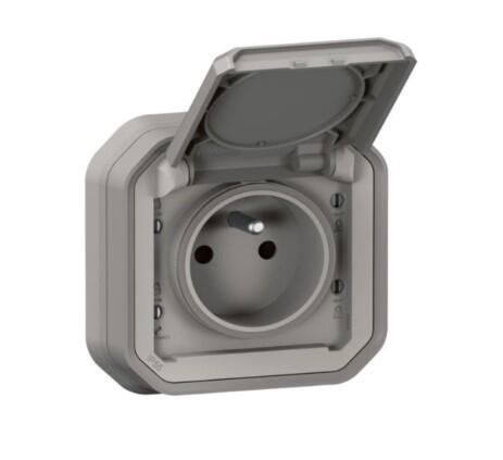Prise étanche 2P+T 16A encastrée  PLEXO - LEGRAND