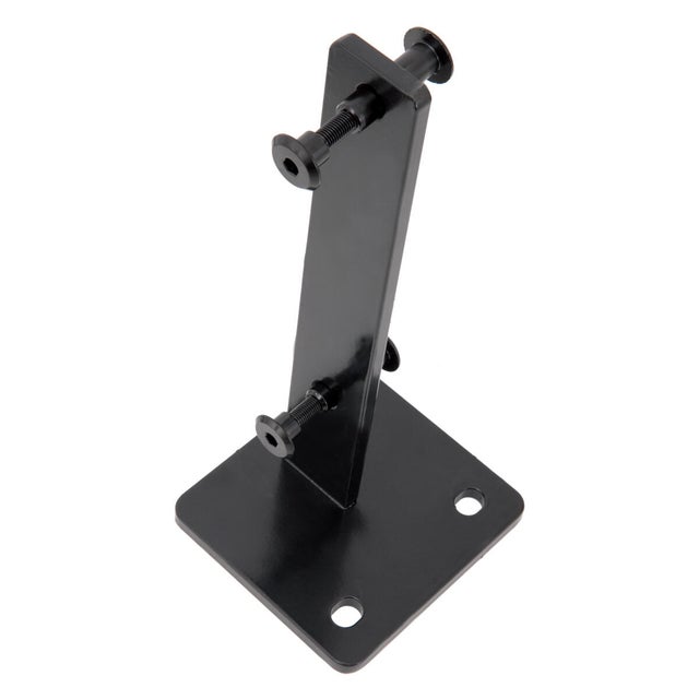 Support de fixation noir pose à plat pour garde-corps MOKA, H.31.5 x l.12.5cm