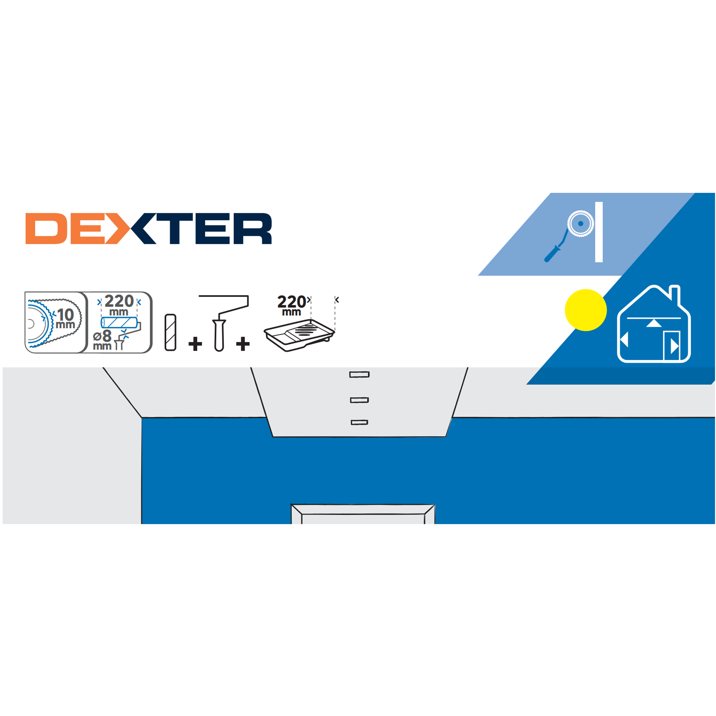 Zestaw wałek 22 cm z kuwetą Dexter - 2