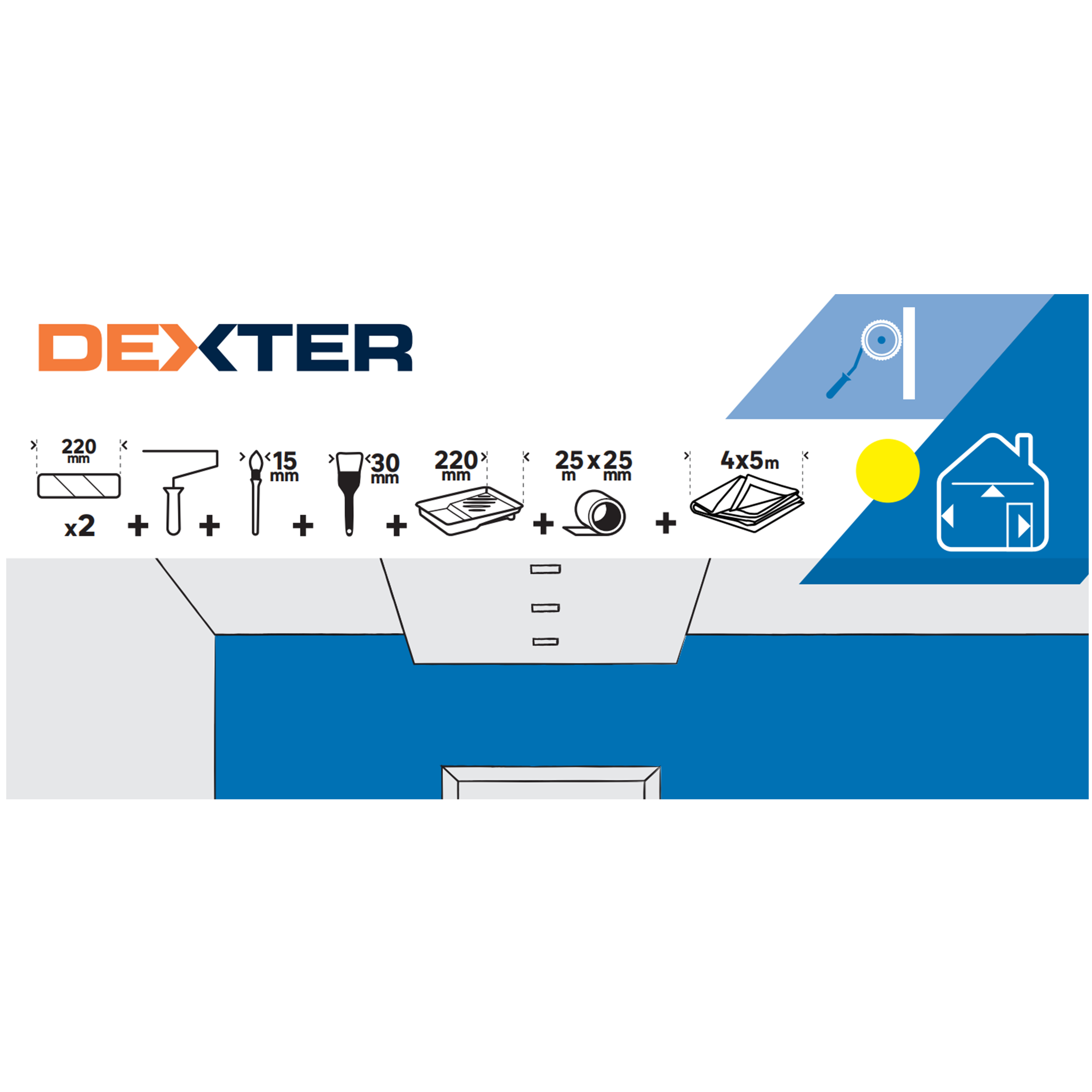 Kit pintura com 2 bandejas e estrutura Dexter - 3