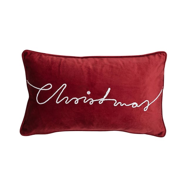 Almofada Christmas 30x50cm vermelha