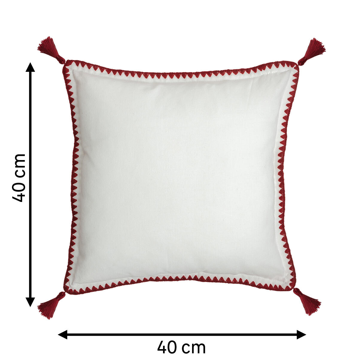 Almofada Snow 40x40cm branca - 8