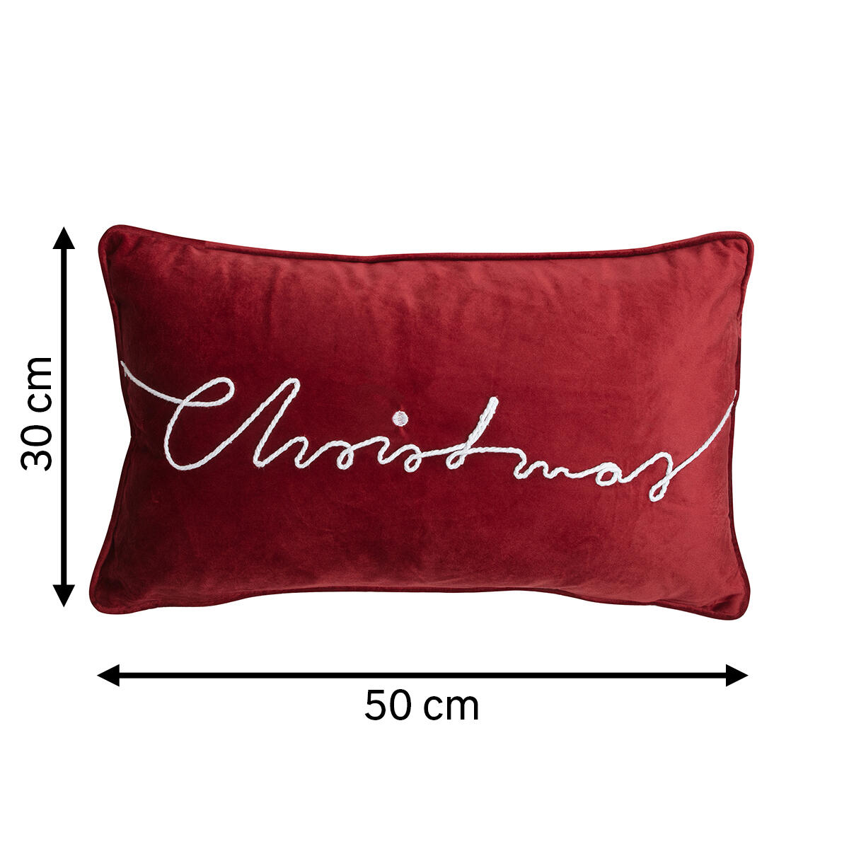 Almofada Christmas 30x50cm vermelha - 8