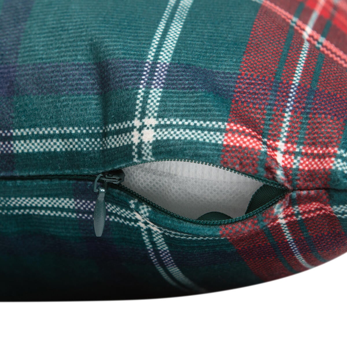 Almofada Checks 40x40cm verde e vermelho - 5