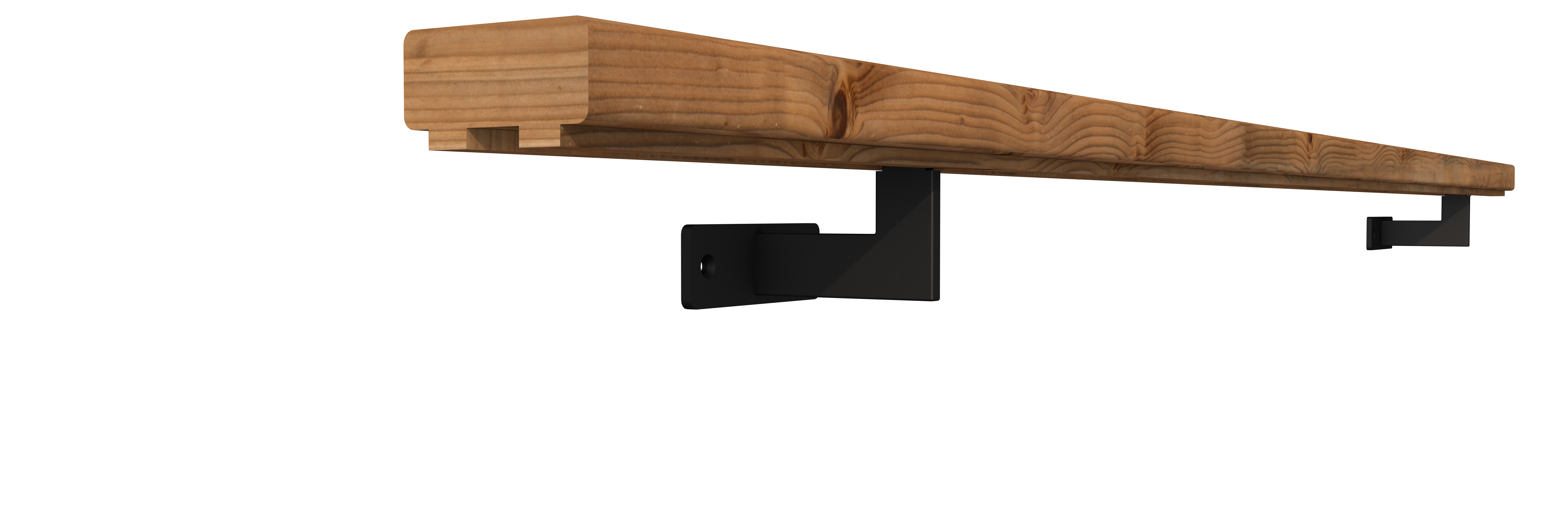 Main courante bois MOKA L.260 x l.7cm - 4