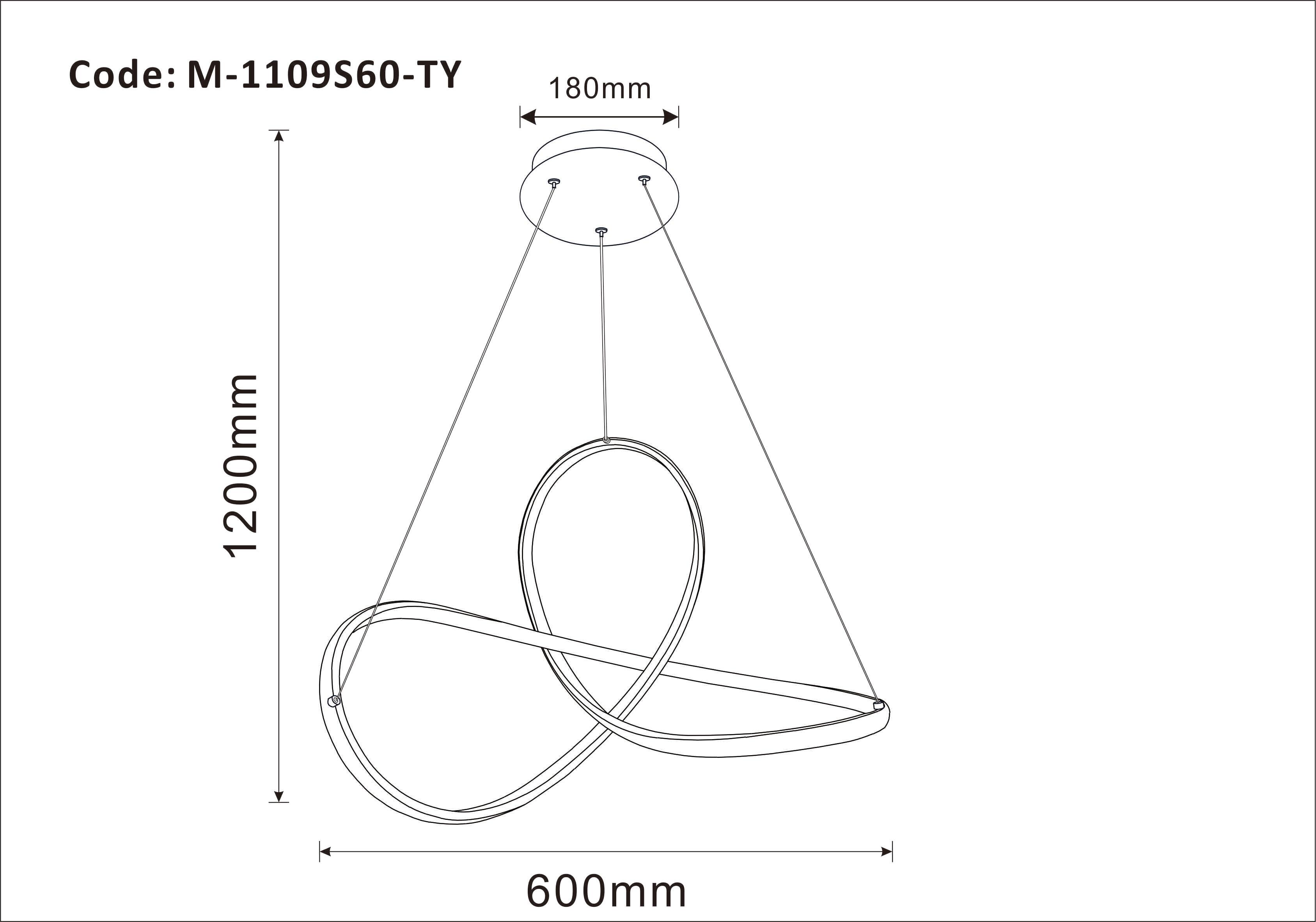 Lampadario LED moderno Smilla bianco Ø60cm, luce con 3 temperature di colore 4900 lumen - 2