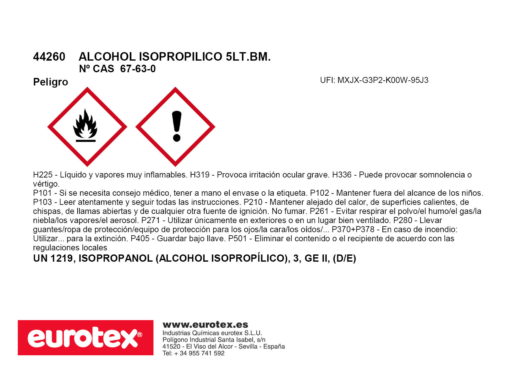 ALCOHOL ISOPROPÍLICO 5L - 2
