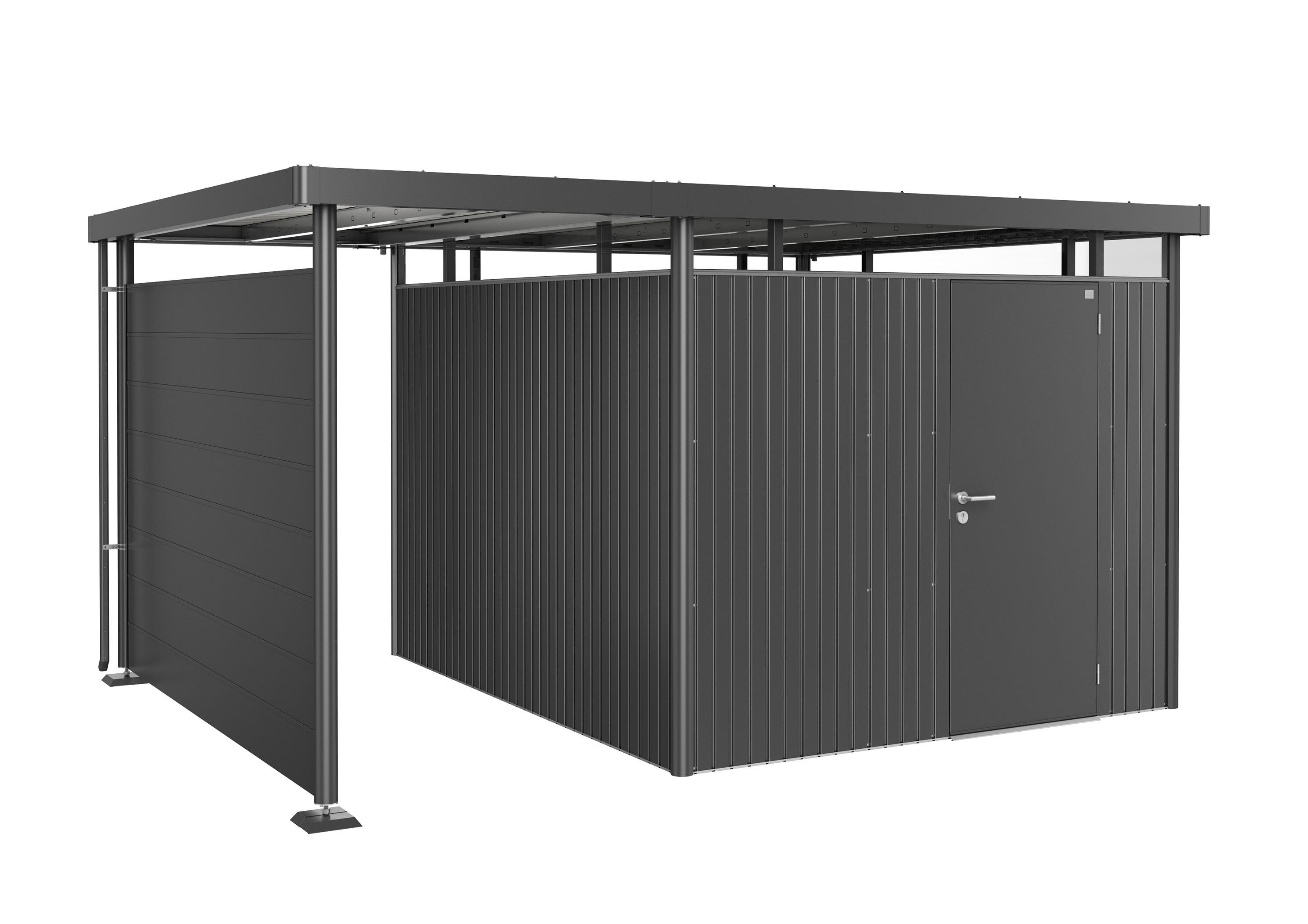 Extensión para tejado de caseta de jardín highline gris oscuro