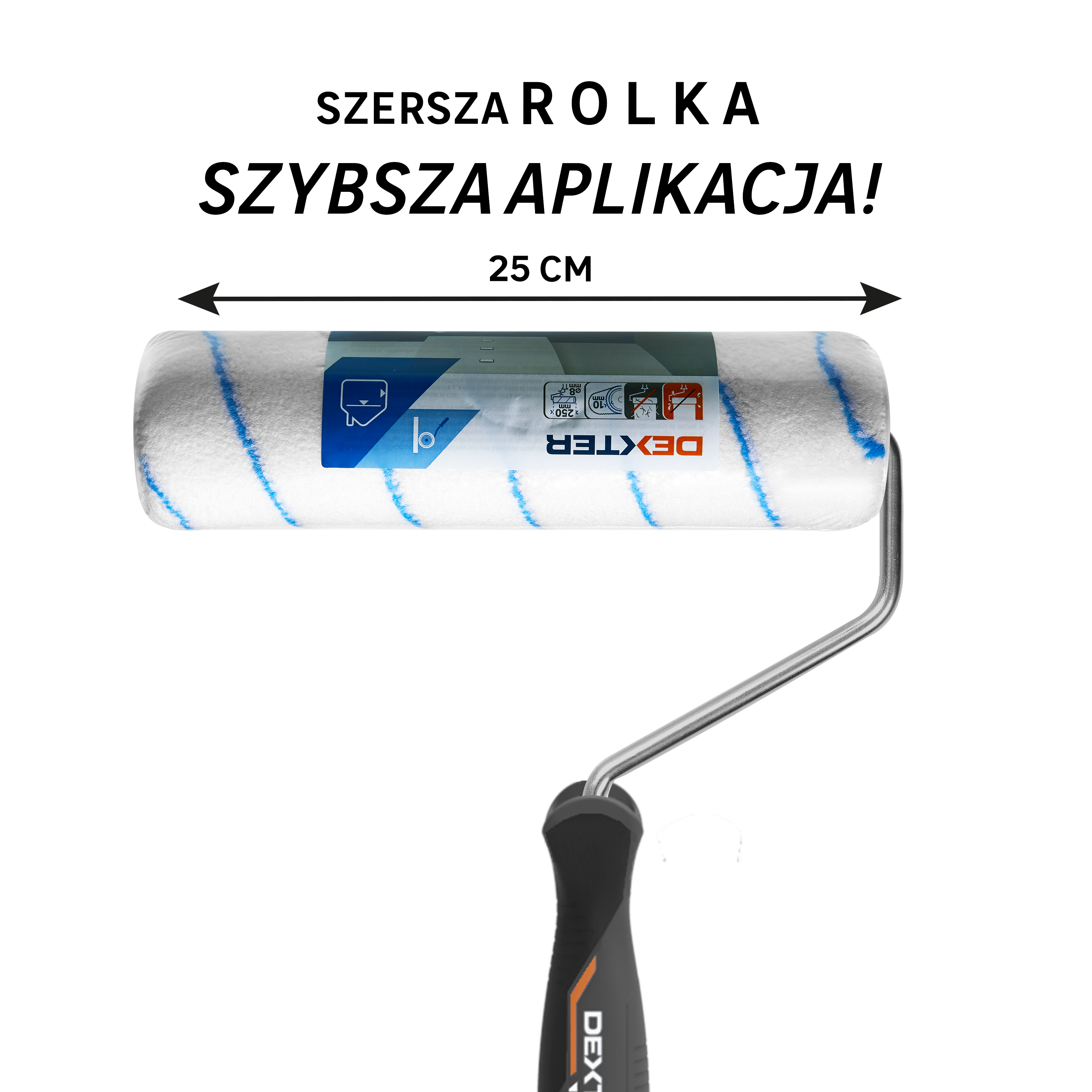 Wałek uniwersalny 250 mm aluminiowy Dexter Pro - 4