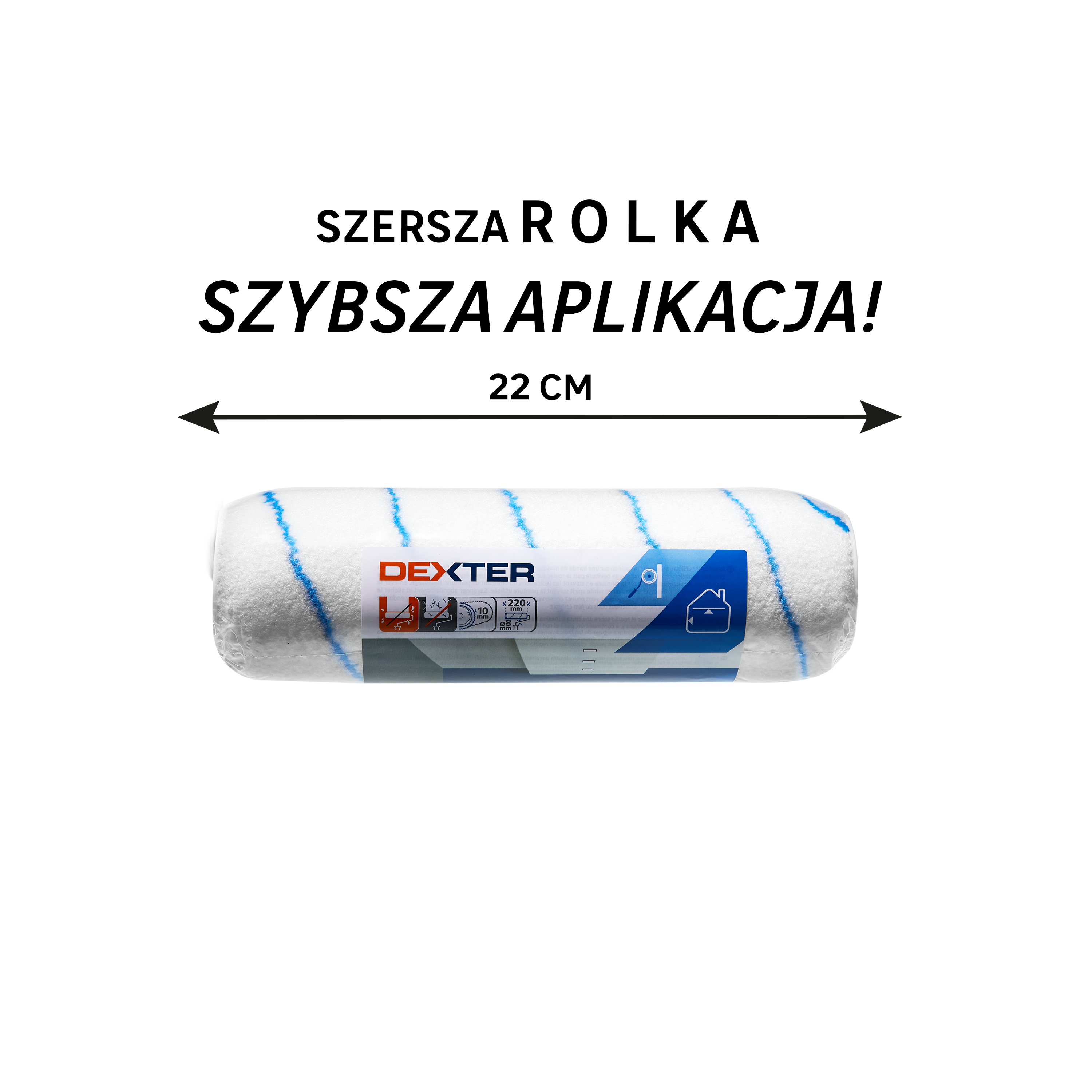Wałek do malowania z zapasem 22 cm Dexter - 2