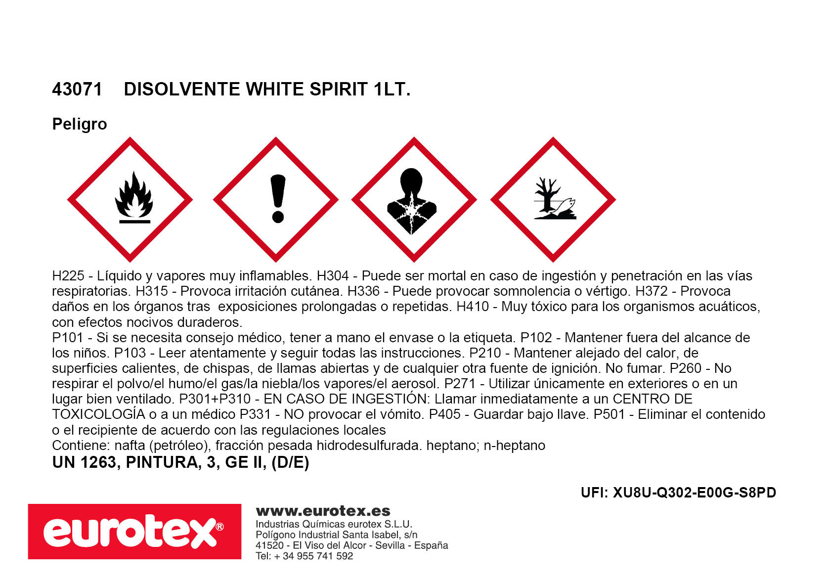 DISOLVENTE WHITE SPIRIT 1L - 2
