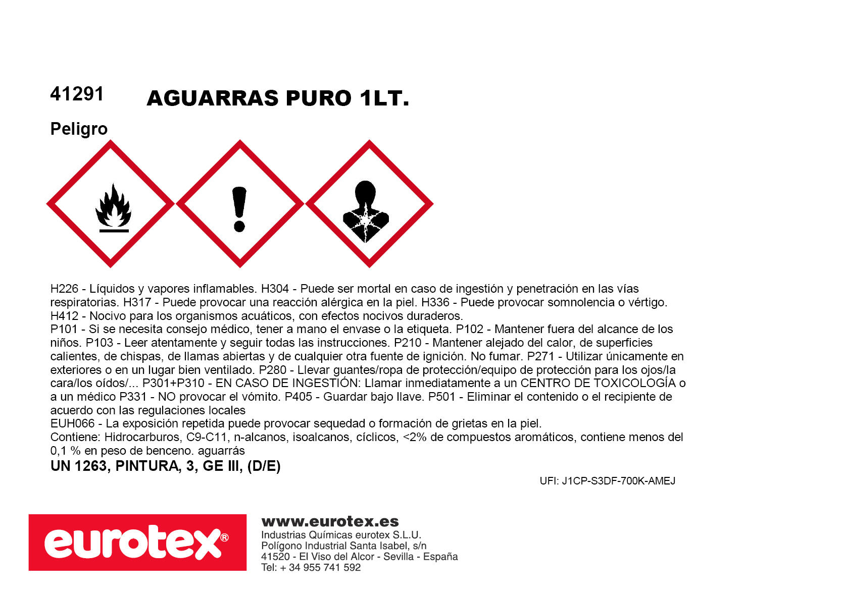 AGUARRAS PURO 1L - 2