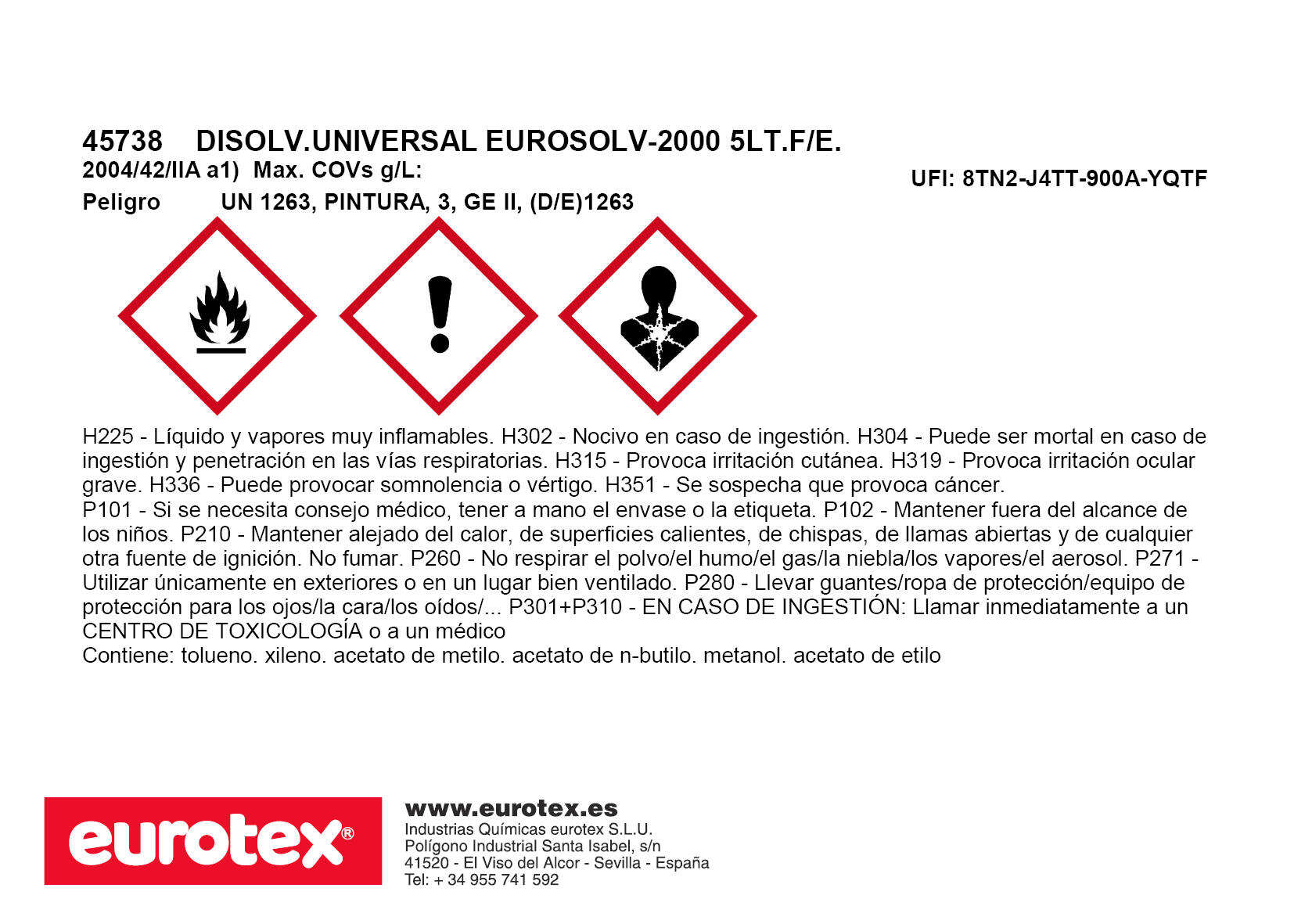 DISOLVENTE UNIVERSAL 5L - 2