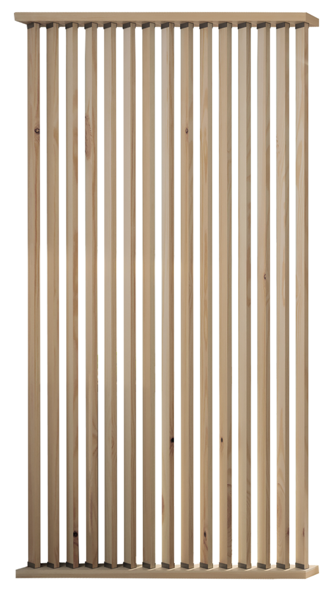 Separador de ambiente recortable madera de pino lamas giratorias medida 50x254cm - 5