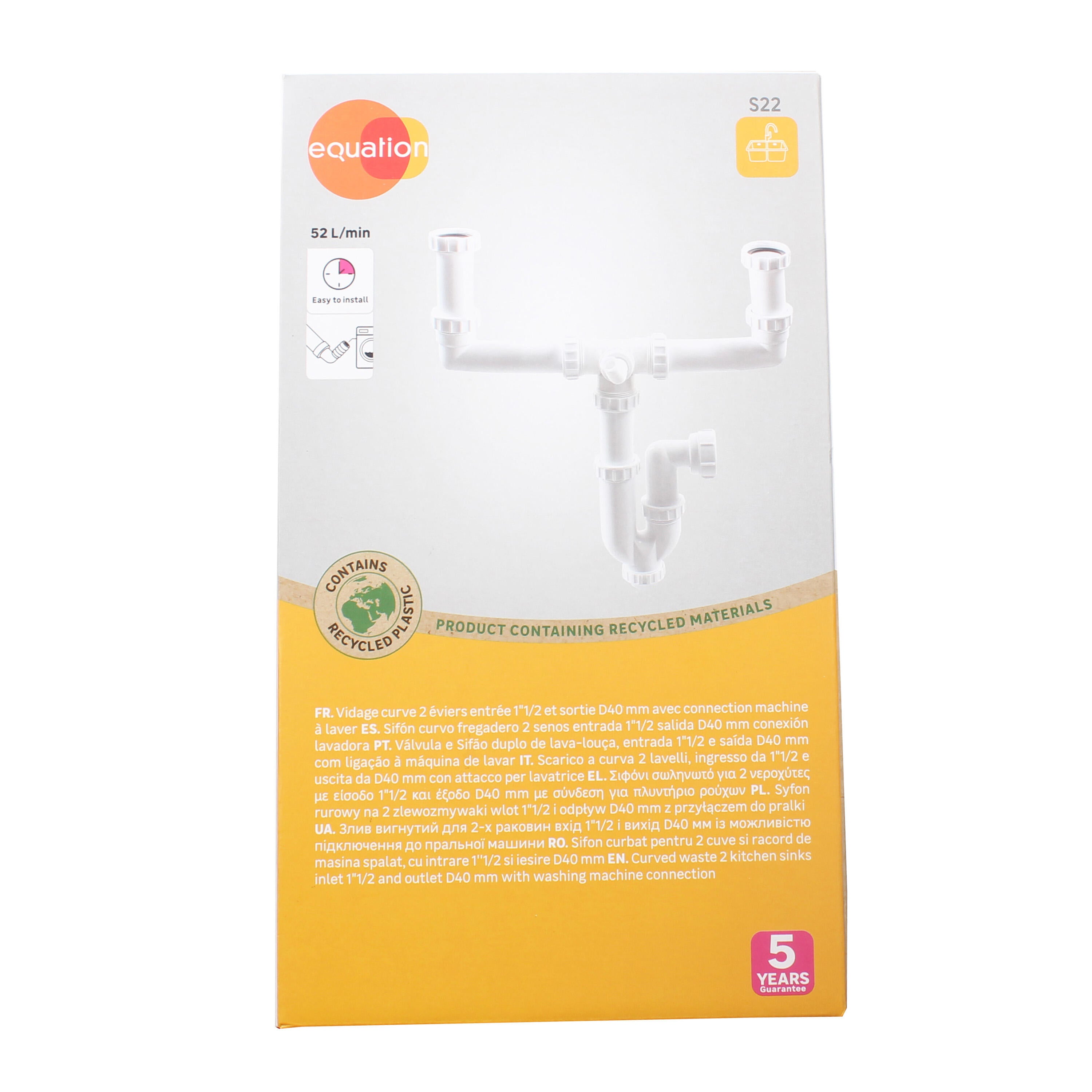 Sifao curvo EQUATION 2 valv 1/2 extensivel d40 - 4