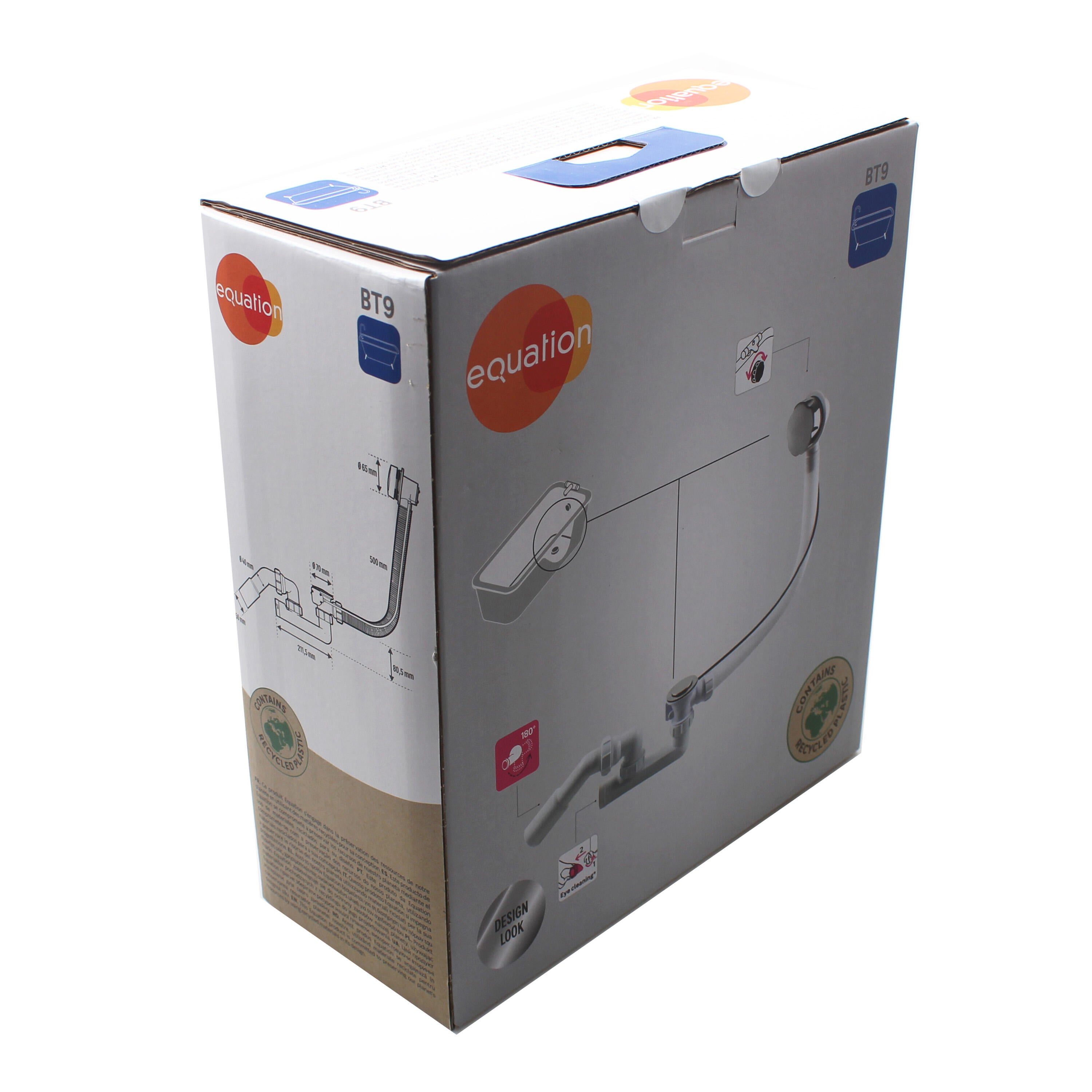 Valvula banheira EQUATION c/cabo+saida 70mm cromado - 4